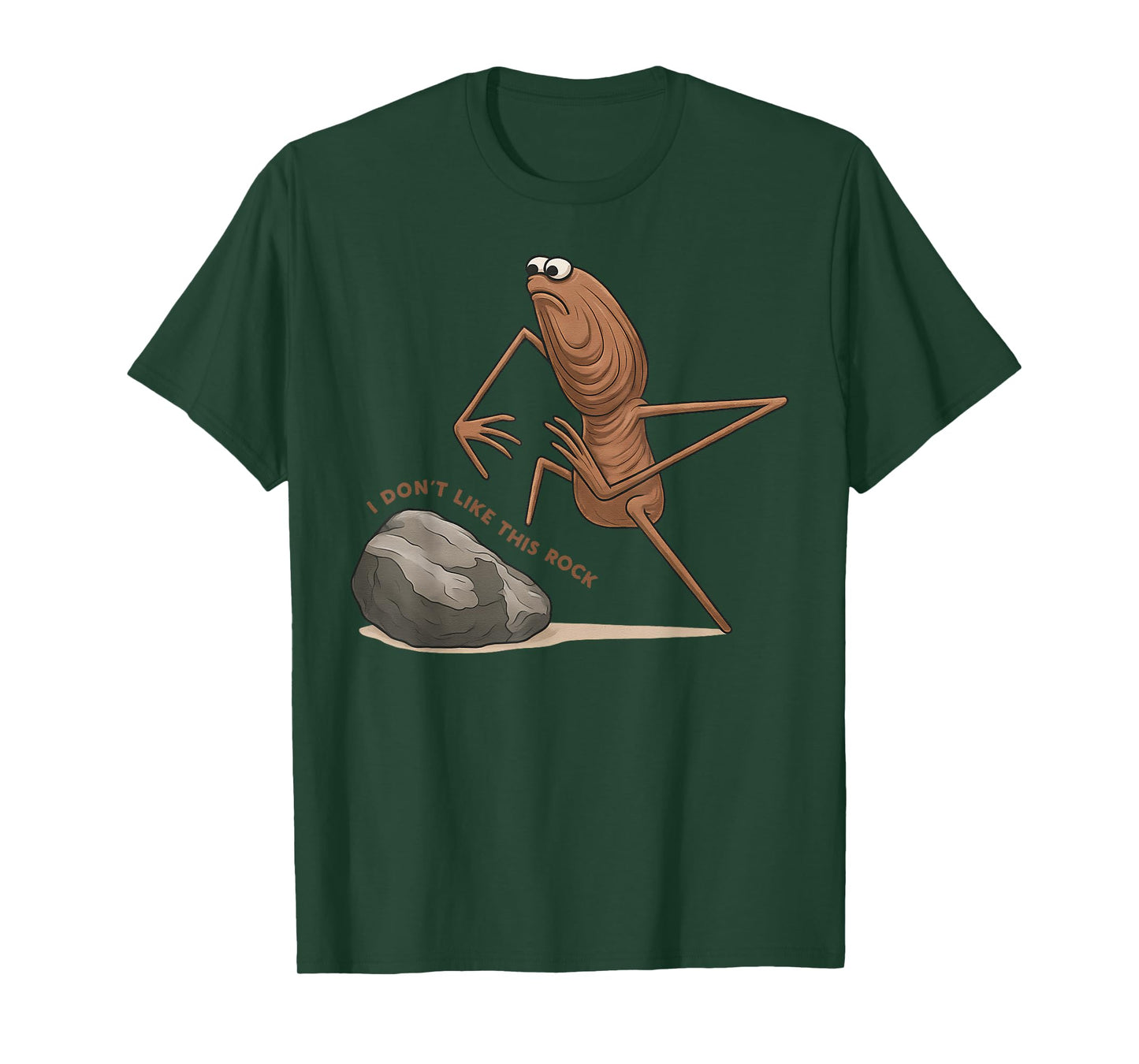 Funny Marcus The Worm I Don't Like This Rock Meme T-Shirt