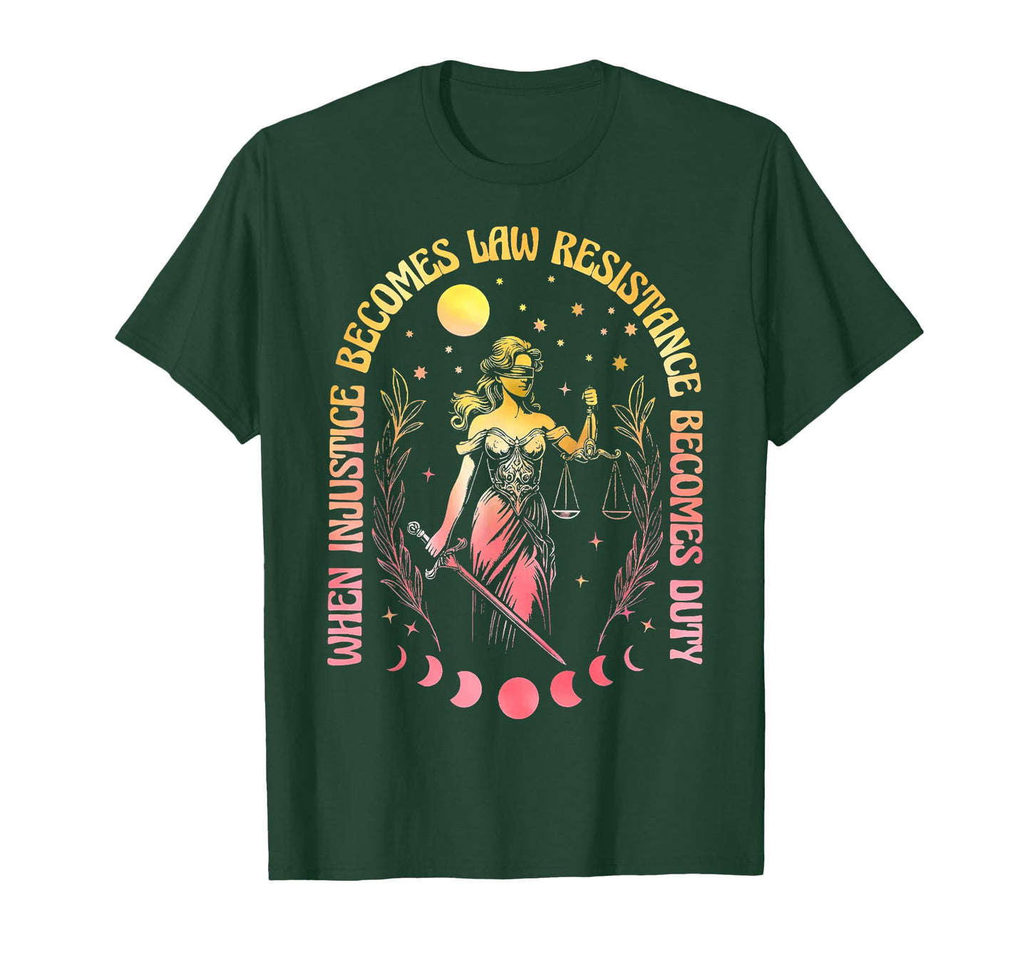 When Injustice Becomes Law Resistance Becomes Duty RBG Quote T-Shirt
