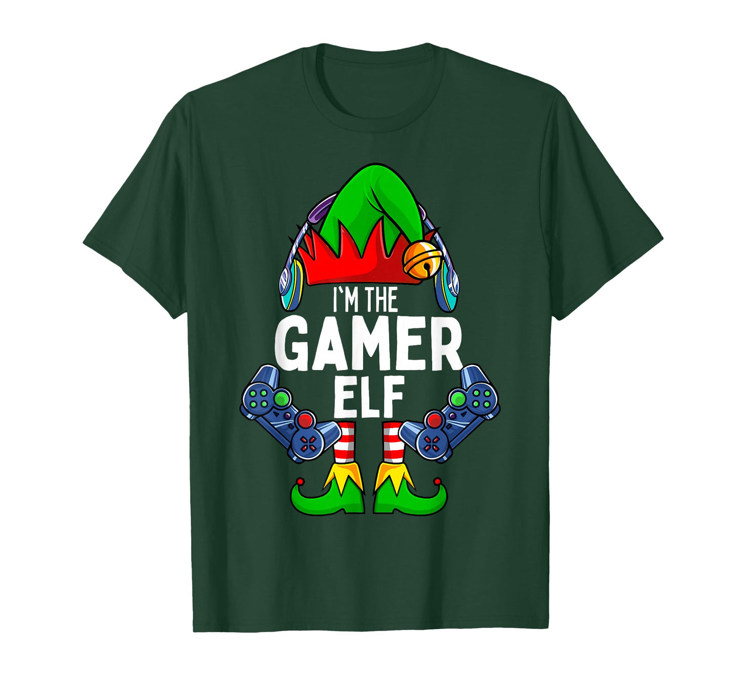 Gamer Elf Matching Family Christmas T-Shirt