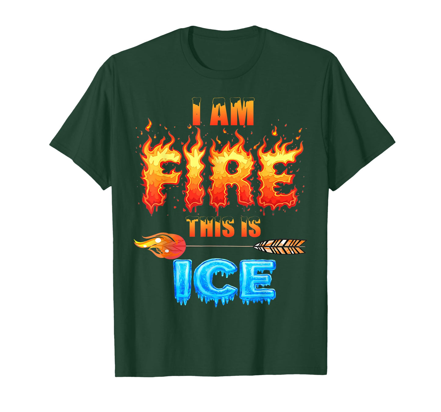 Funny Ice This is Fire Costume Halloween Family Matching T-Shirt