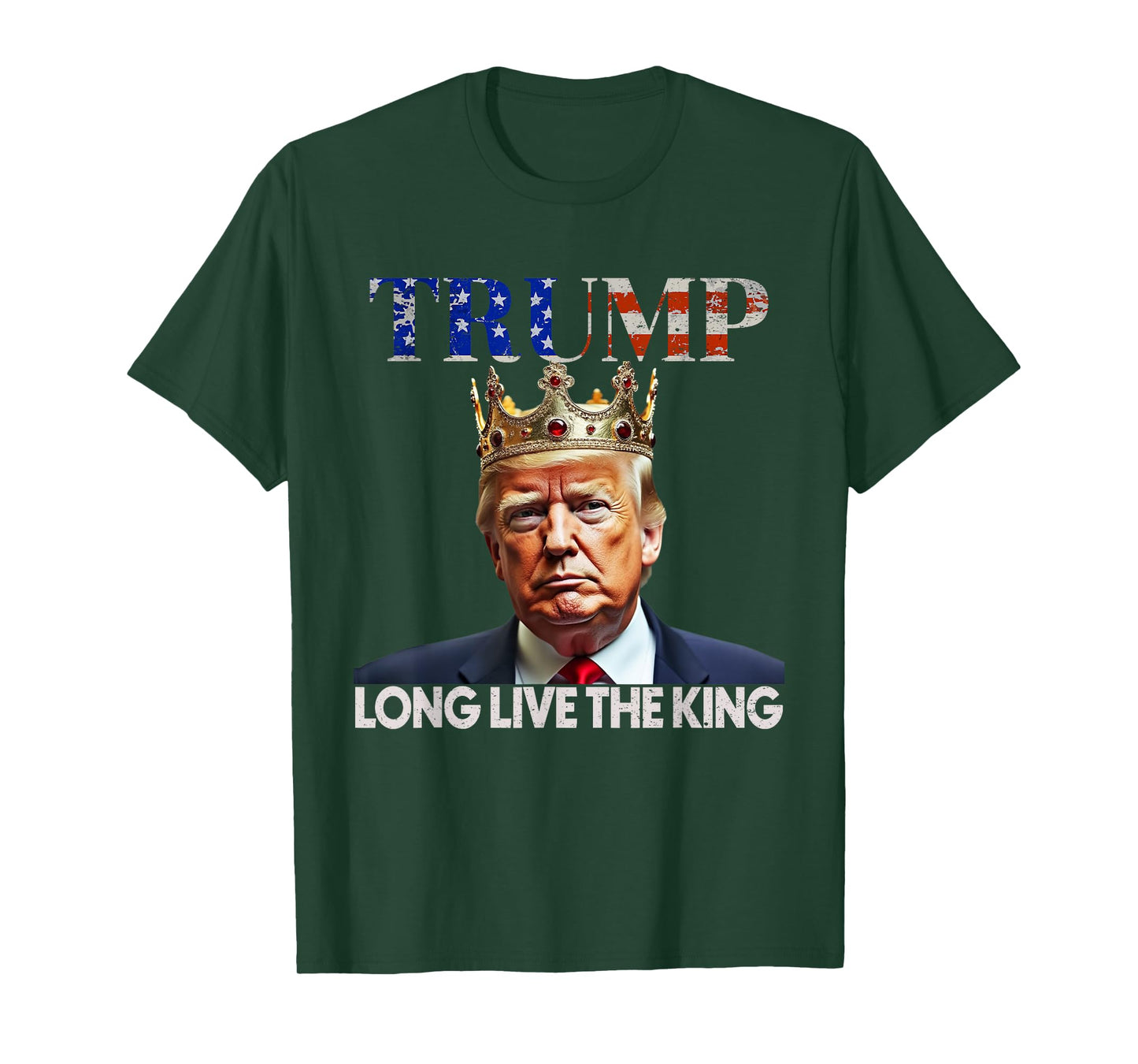 Long Live The King Vintage Retro Trump Portrait 4th of July T-Shirt