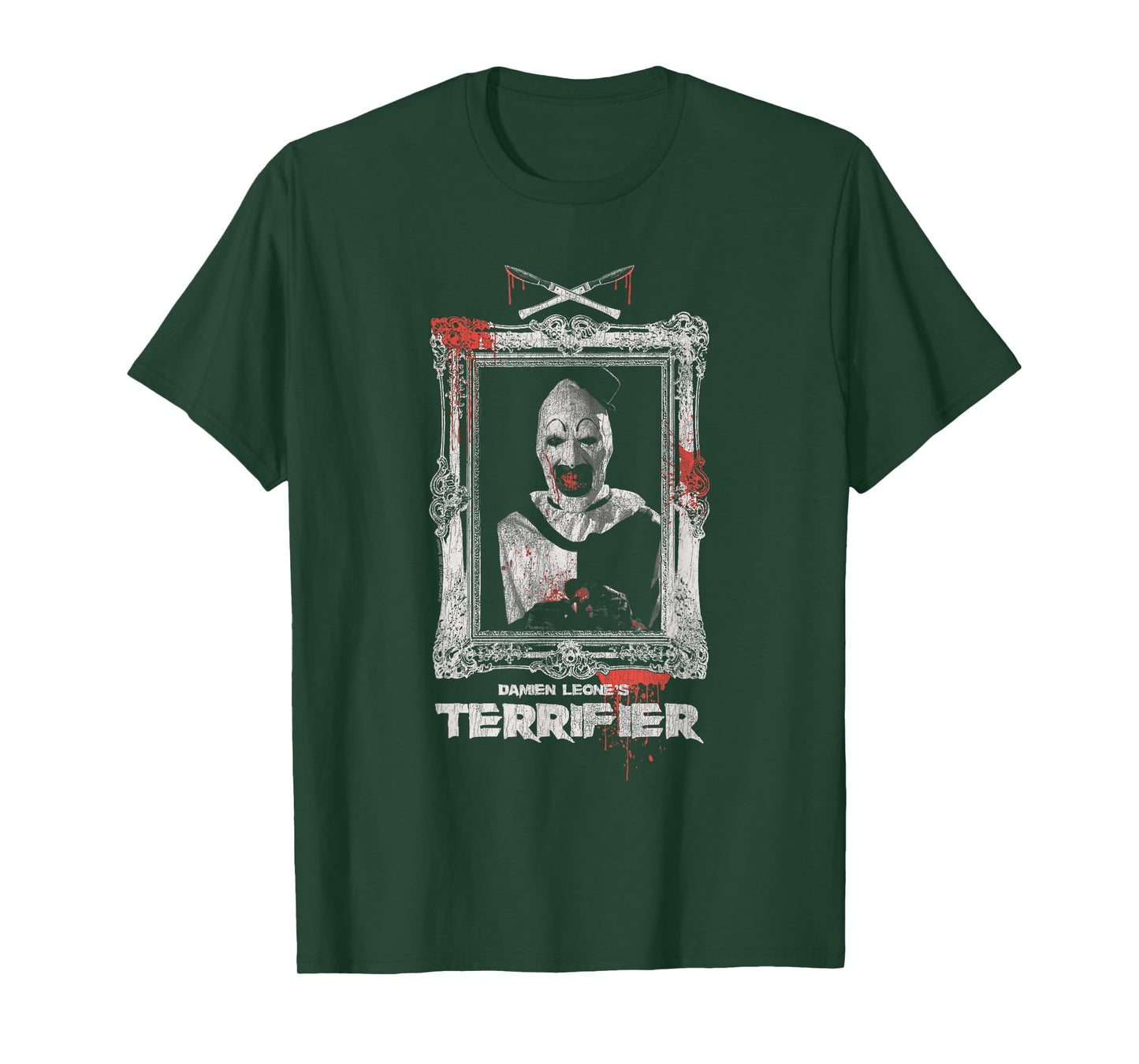 Terrifier Art The Clown Bloody Fancy Frame Horror Movie T-Shirt