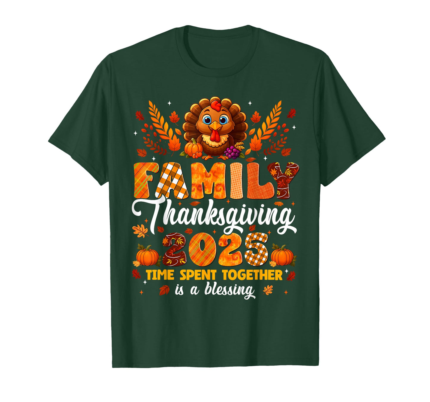 Family Thanksgiving 2025 Family Matching Tee Men Women T-Shirt