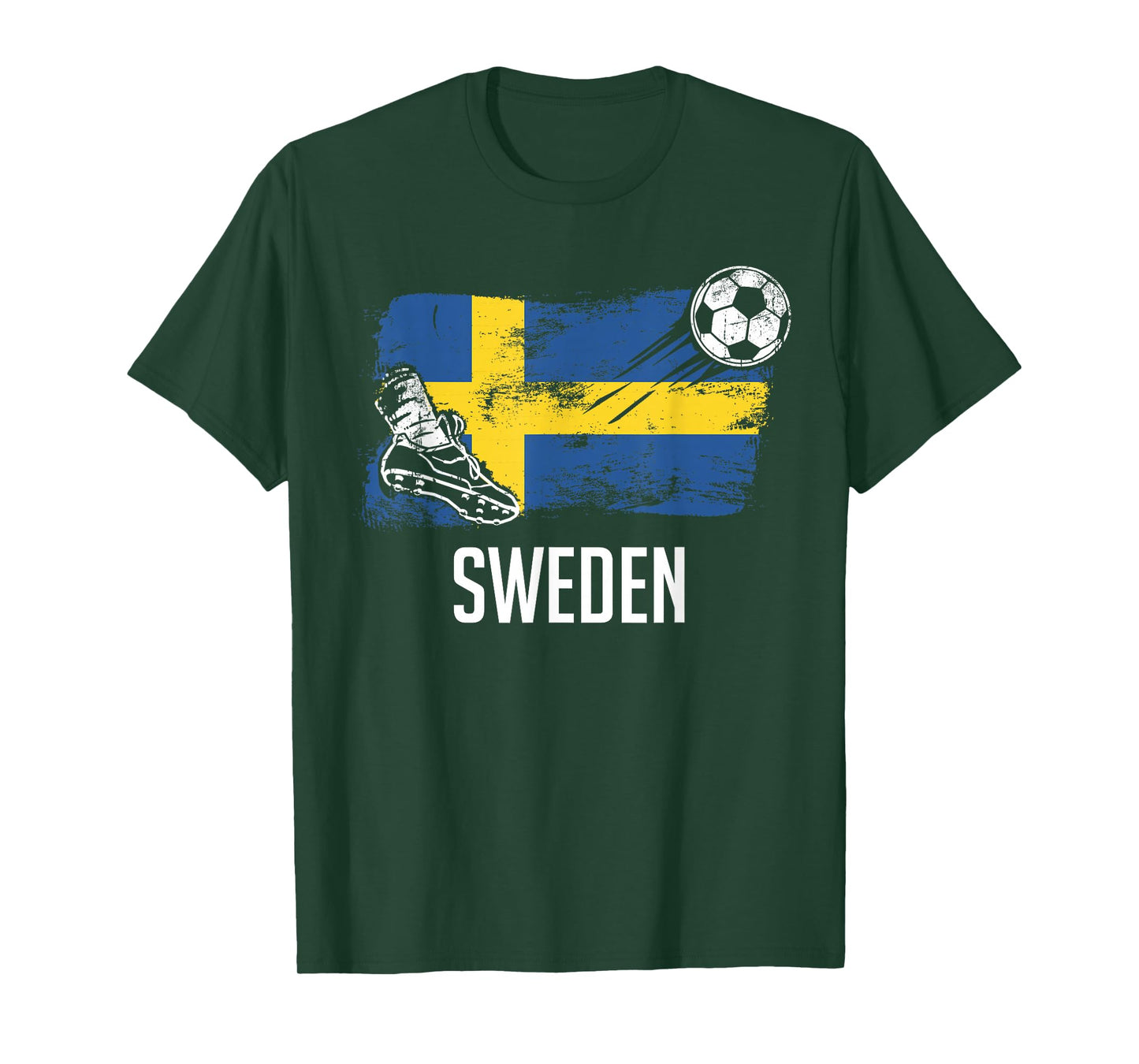 Sweden Flag Jersey Swedish Soccer Team Swedish T-Shirt