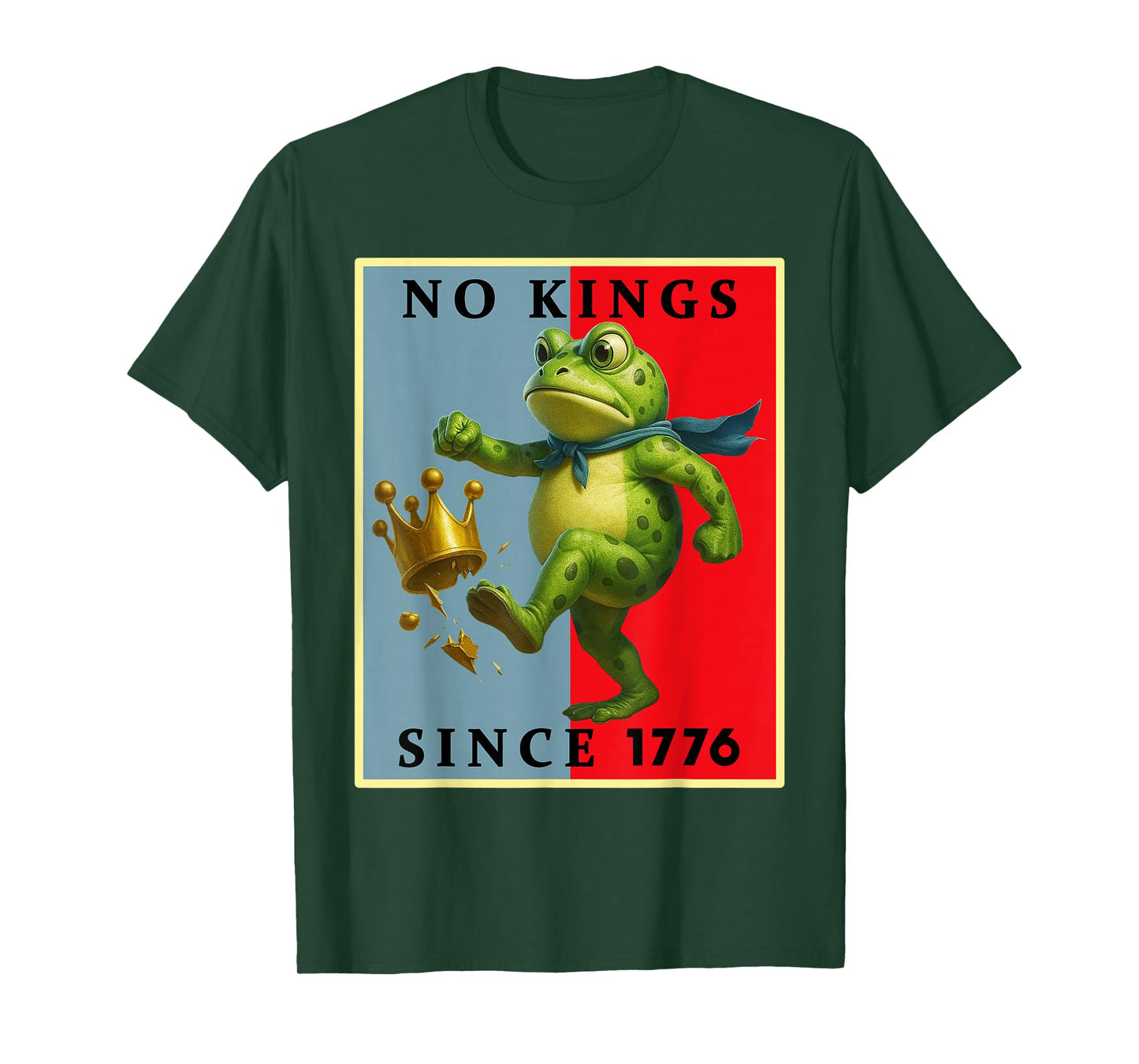 Tee No Kings Portland Frog Resist Frog Protest T-Shirt