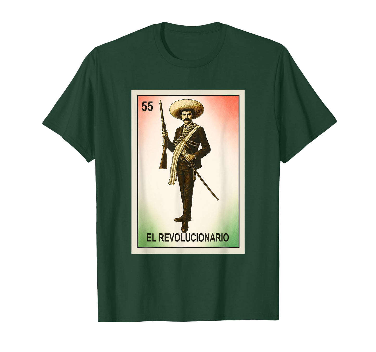 Mexican Lottery Designs El Revolucionario Emiliano Zapata T-Shirt