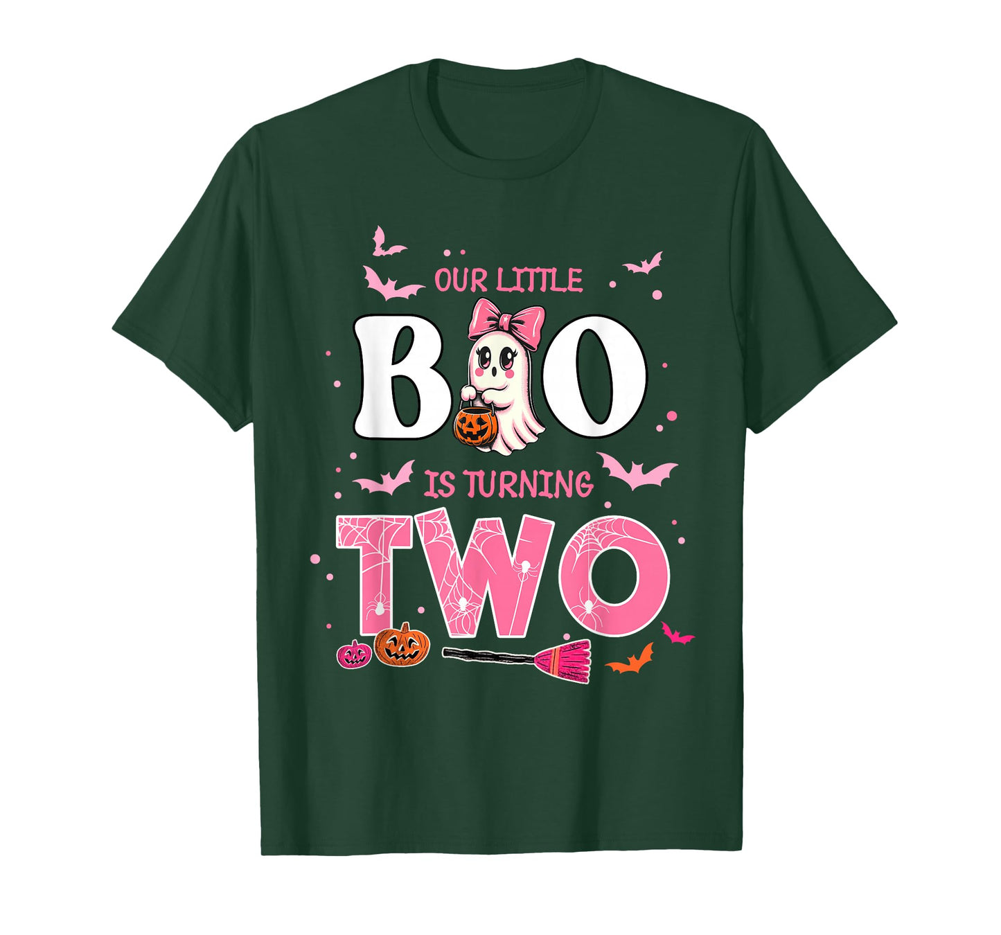 Our Little Boo is Turning Two 2nd Birthday Outfit Girl T-Shirt