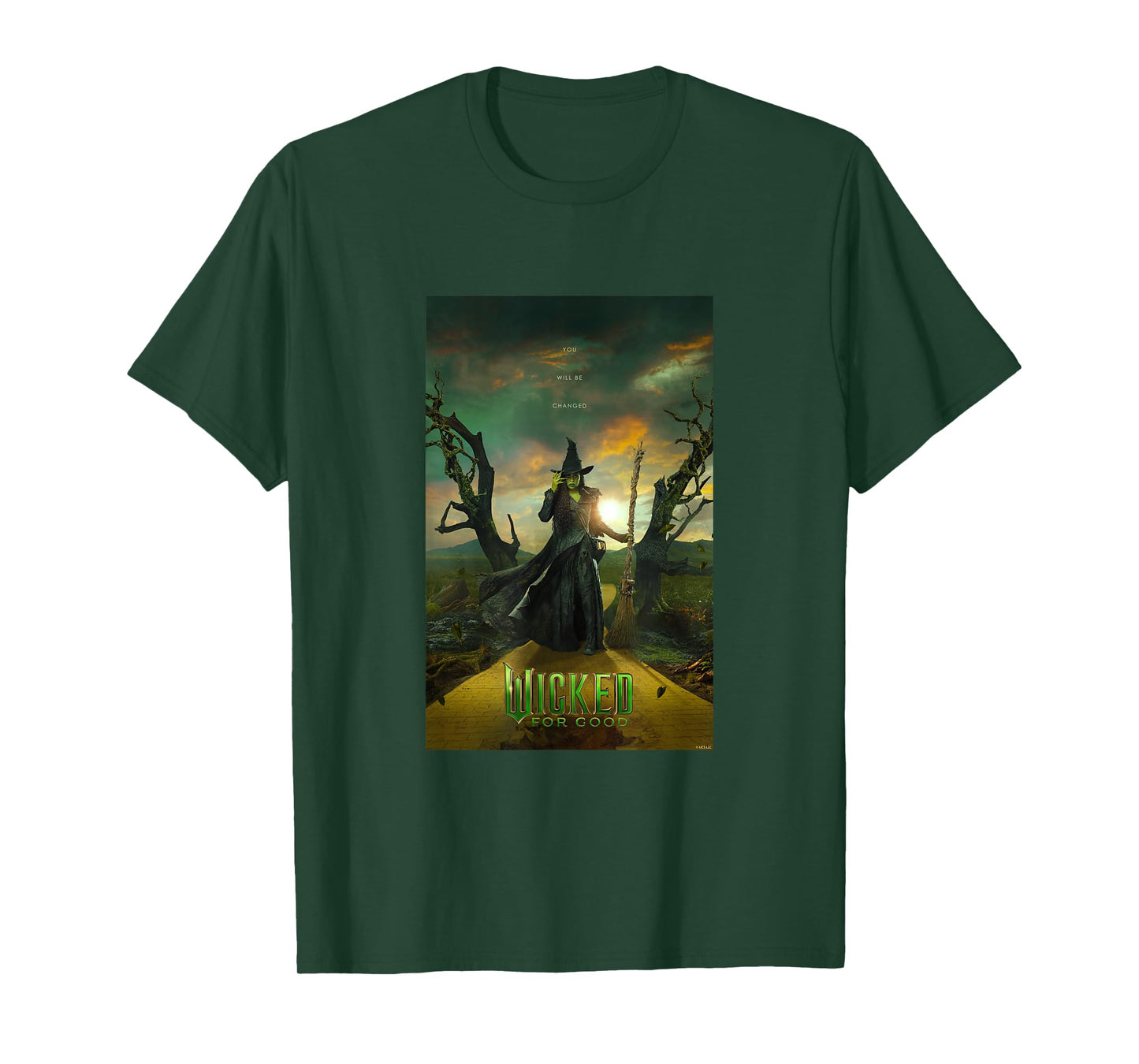 Wicked: for Good Elphaba Yellow Brick Road Poster T-Shirt