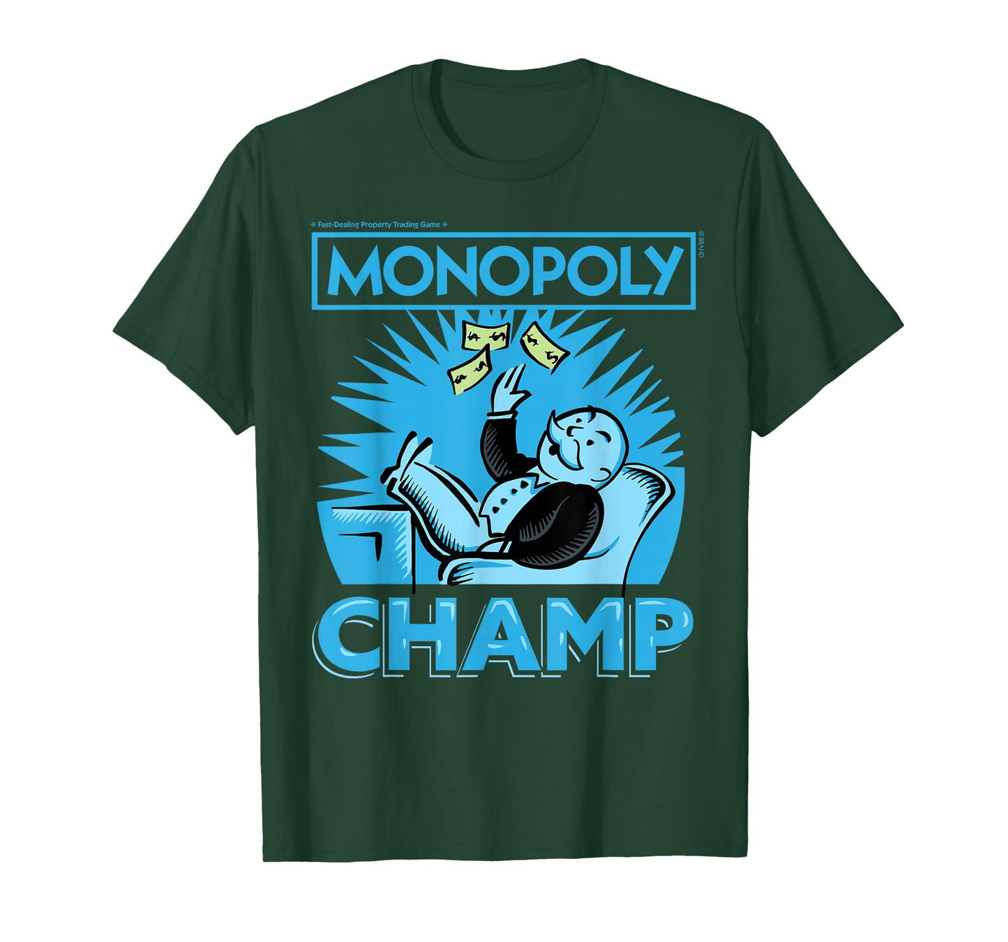 Monopoly Man Champ Money Toss Vintage Logo T-Shirt
