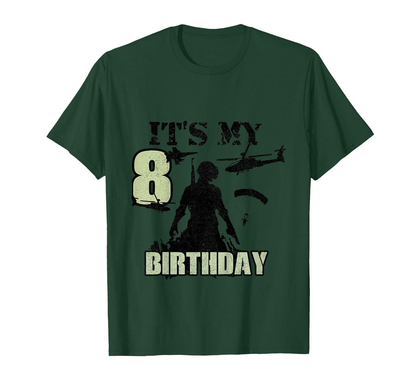 8 Year Old Call Of Theme It's My Birthday Gift Boys Girls T-Shirt