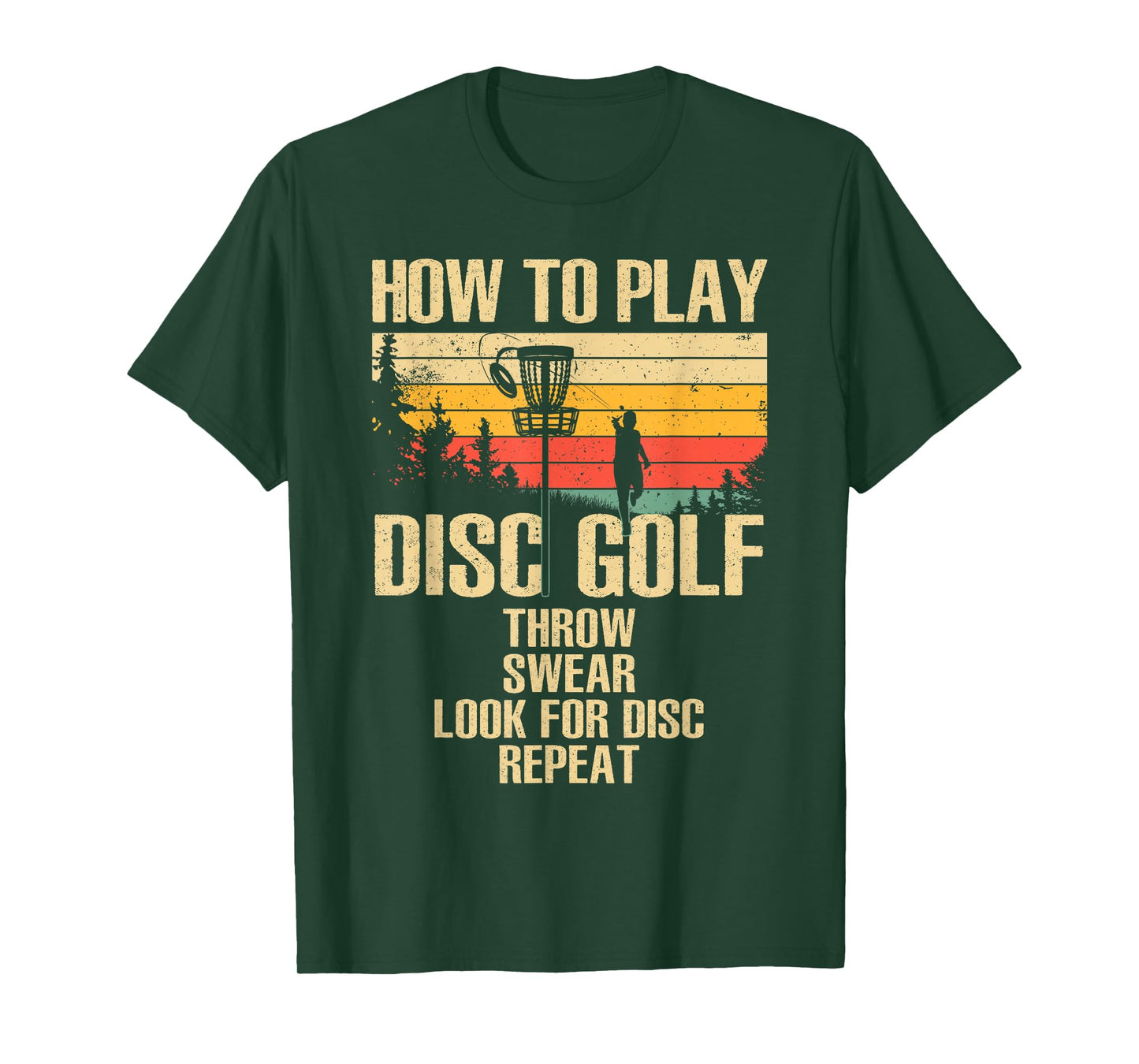 Funny Disc Golf Design For Men Women Disc Golf Player Lover T-Shirt