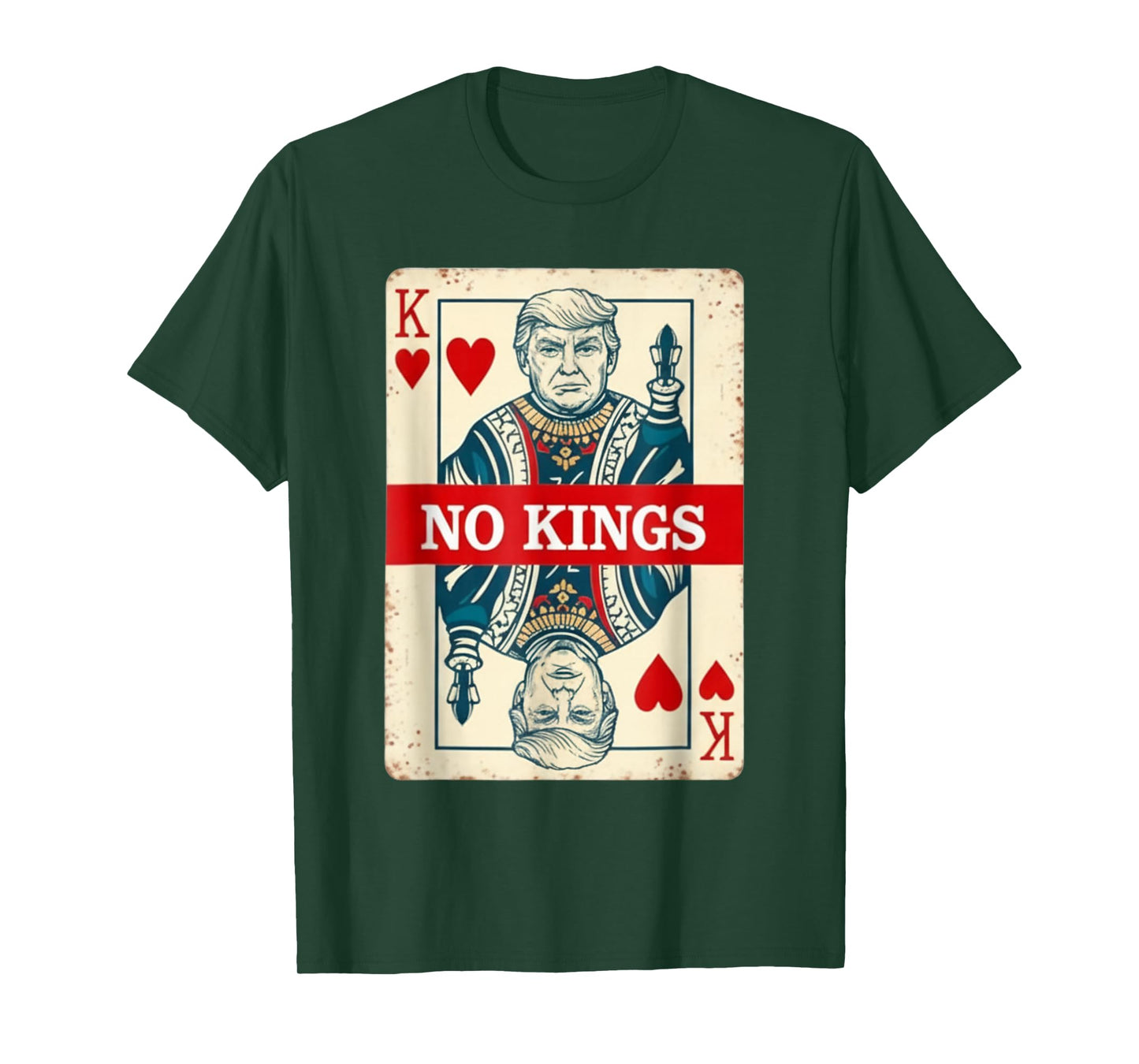 No Kings Playing Card for Political Supporters T-Shirt