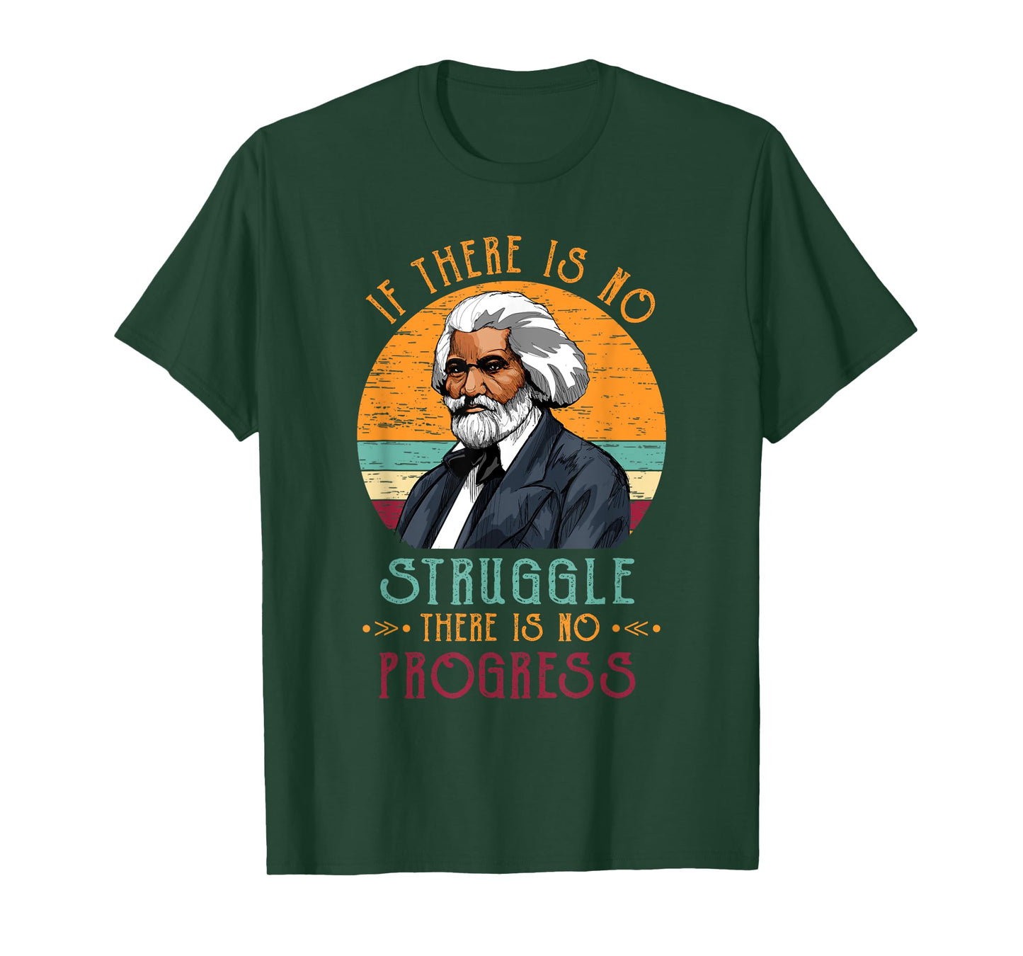 Frederick Douglass Quote Vintage Gift Black History Month T-Shirt