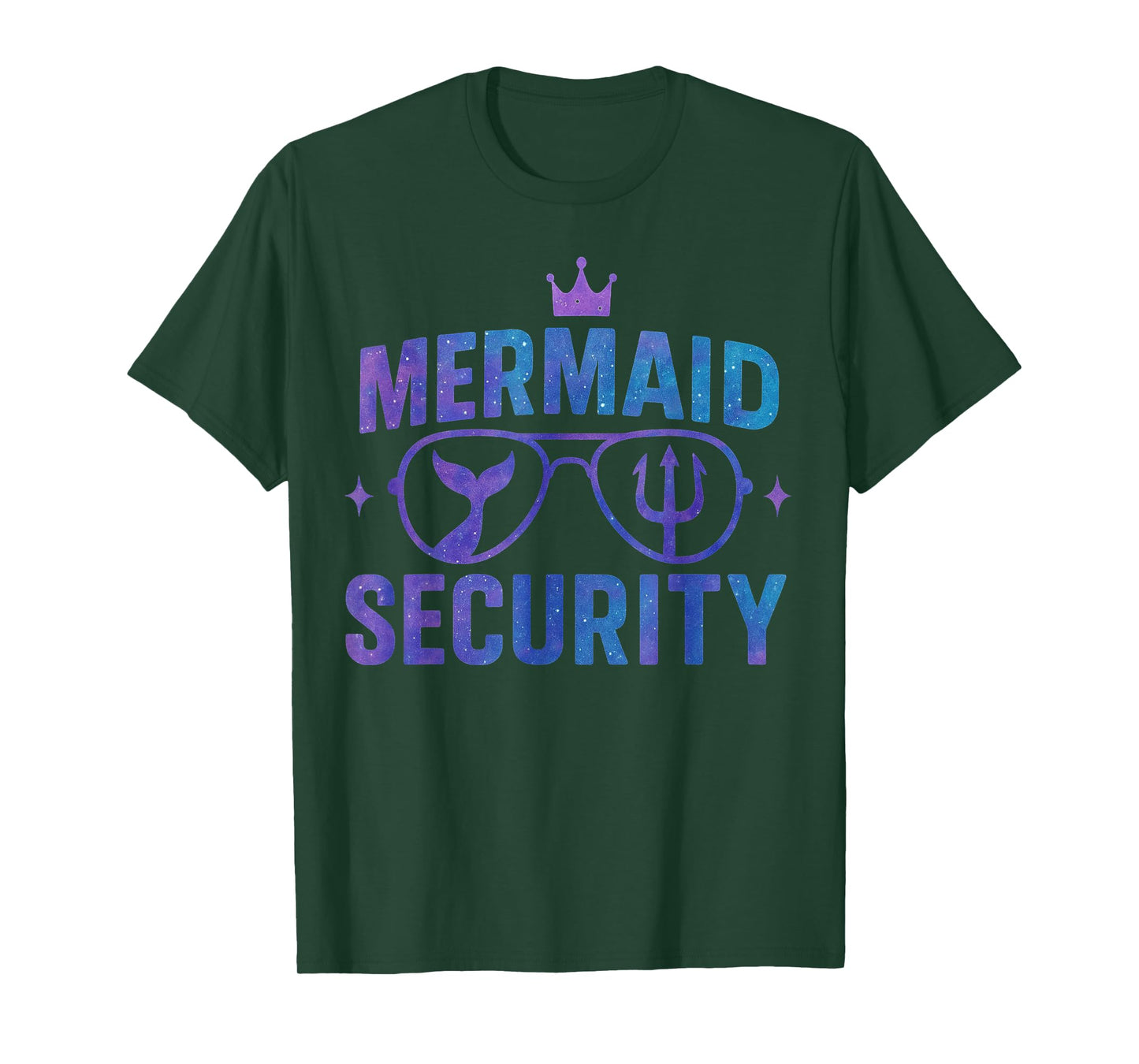 Mermaid Security Funny Bodyguard Sunglasses for Family Squad T-Shirt