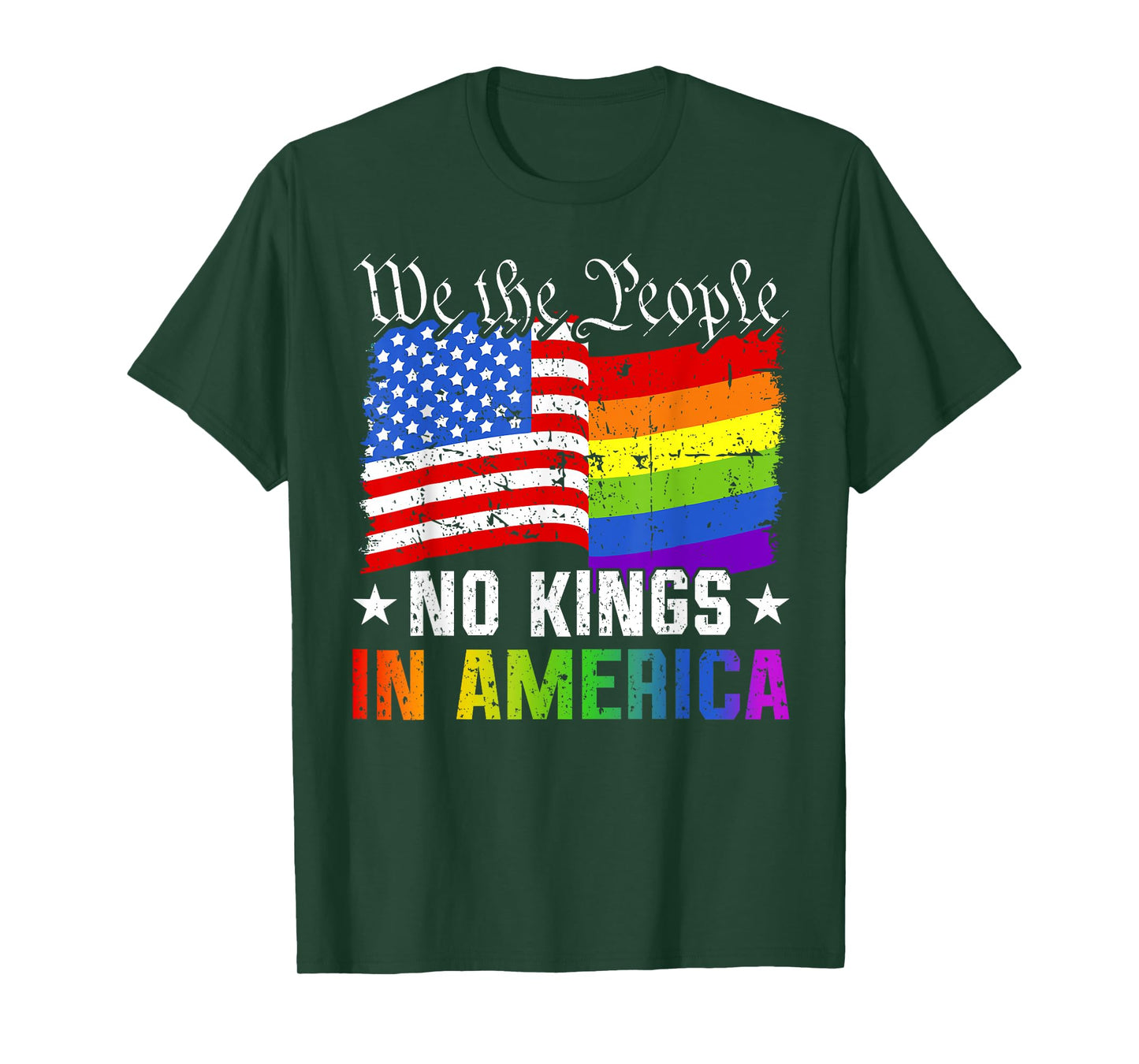 No Kings In America We The People Political Shirt Men Women T-Shirt