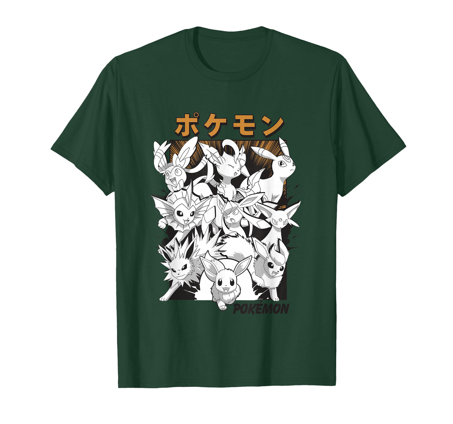 Pokémon Eevee & Eeveelutions Epic Mashup Vintage Poster T-Shirt