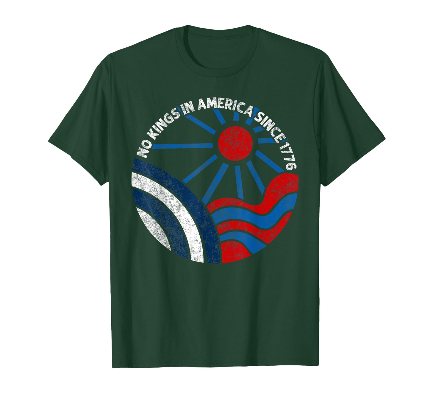 No Kings in America Since 1776 Flag No Kings Day Men Women T-Shirt