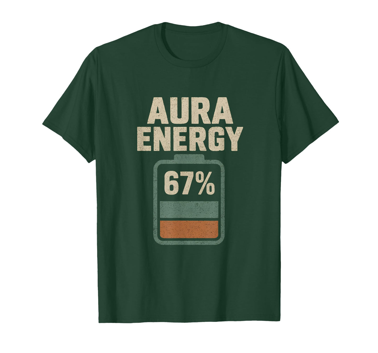 Aura Energy 67 Funny Meme Gen Alpha Slang 6 7 Six Seven T-Shirt