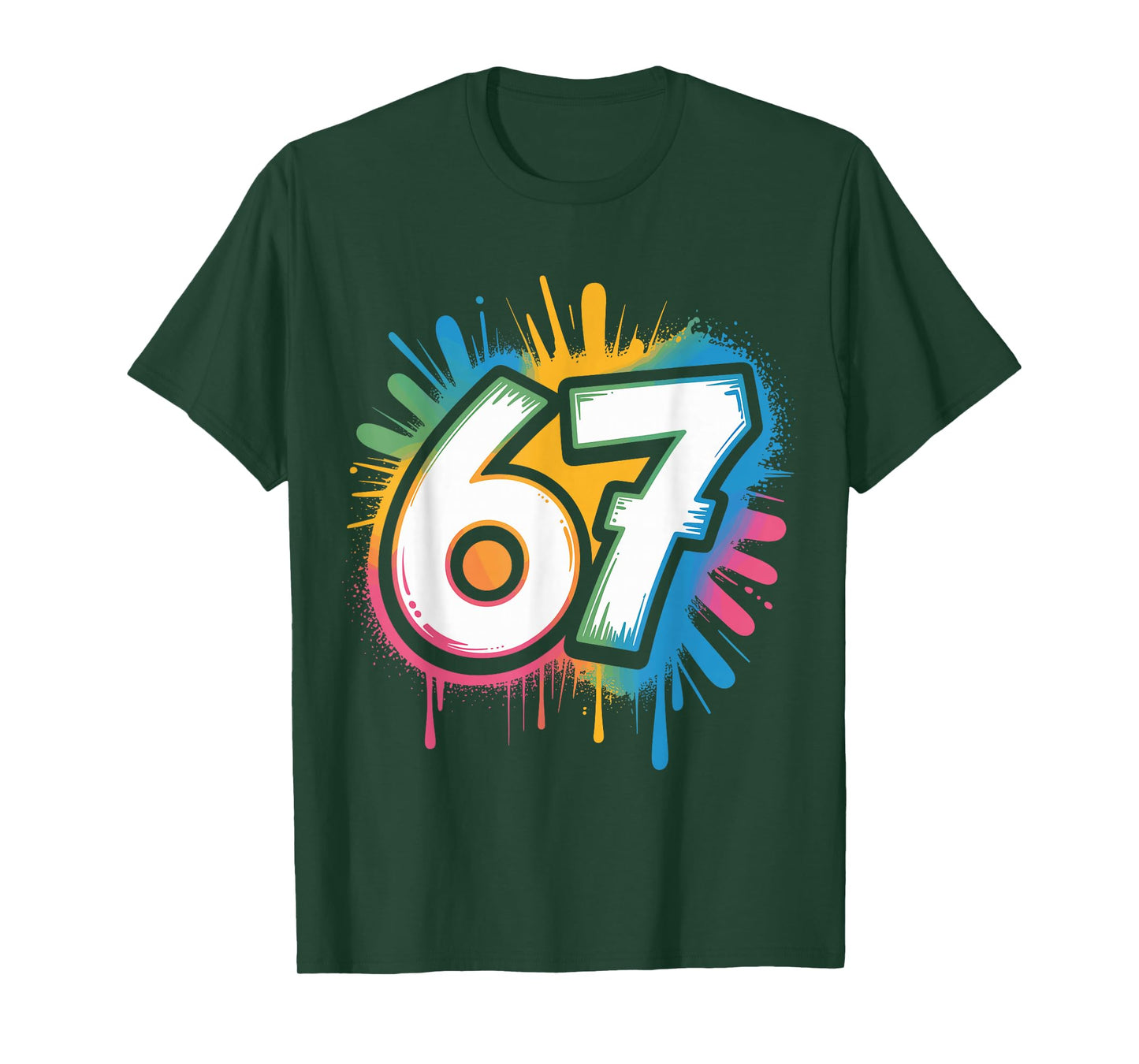 67 Meme Six Seven 6 7 Funny Brainrot Rizz Gen Alpha T-Shirt