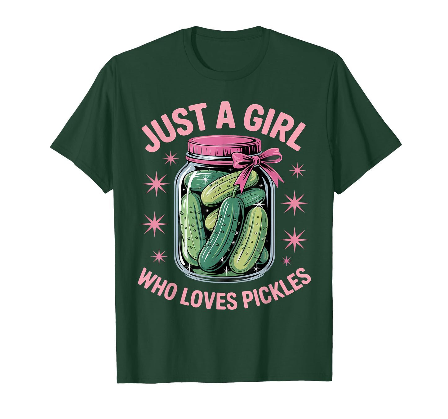 Pickle Dill Pickling Just A Girl Who Loves Pickles T-Shirt