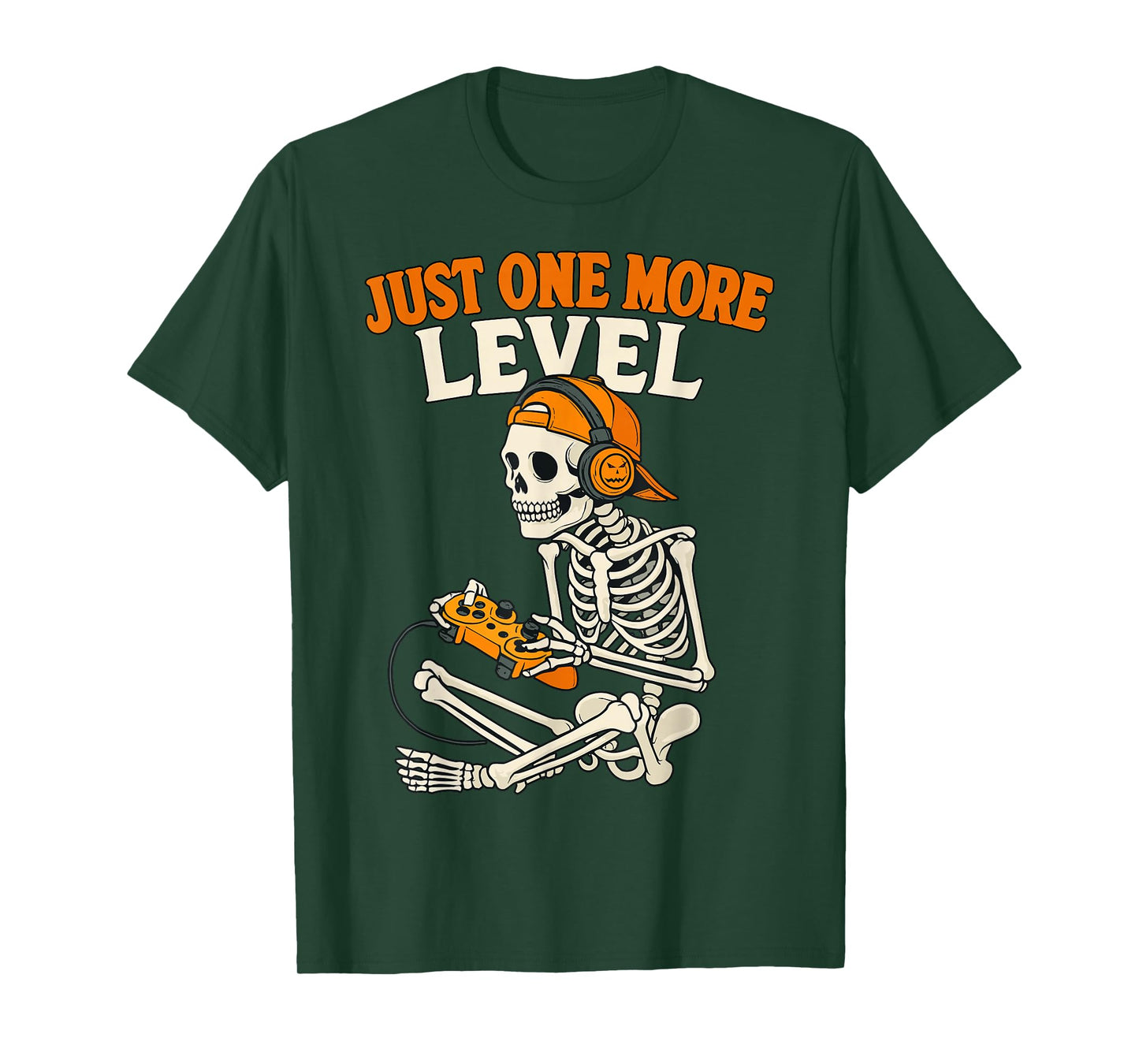 Funny Video Game Halloween Skeleton Gamer Costume Men Boys T-Shirt