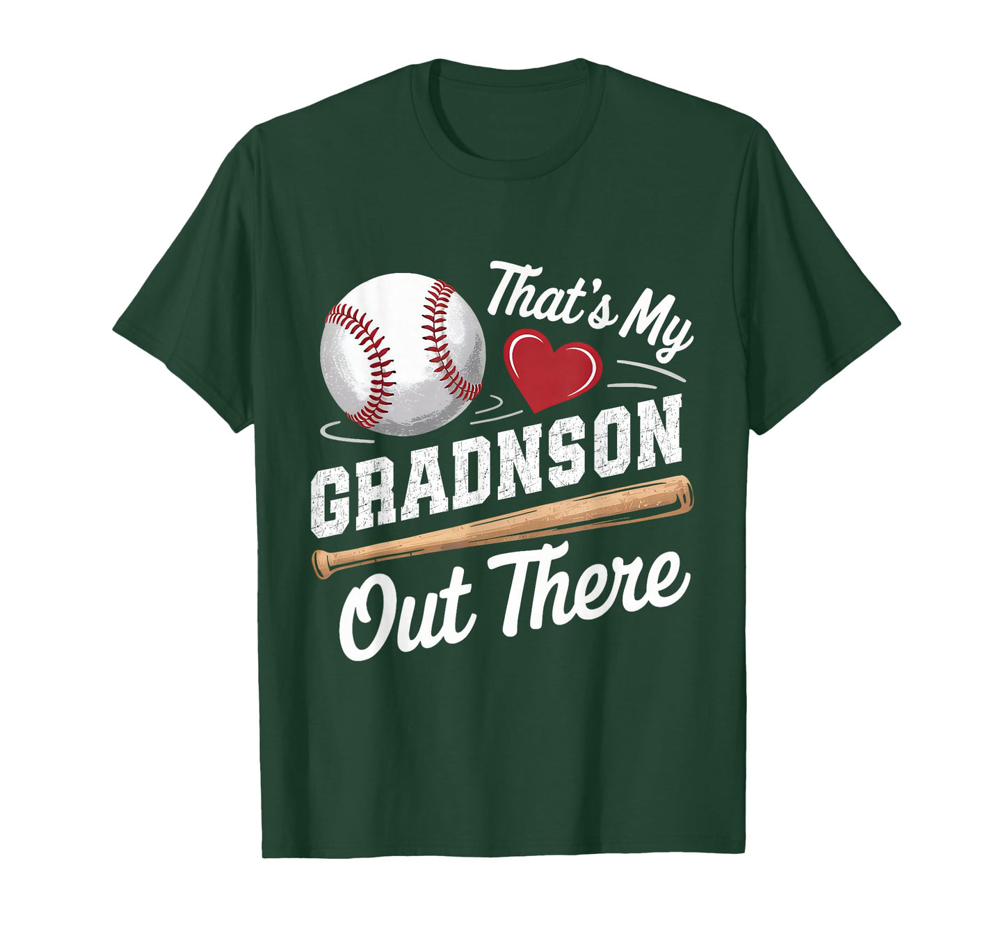 That's My Grandson Out There Baseball Grandma Mothers Day T-Shirt