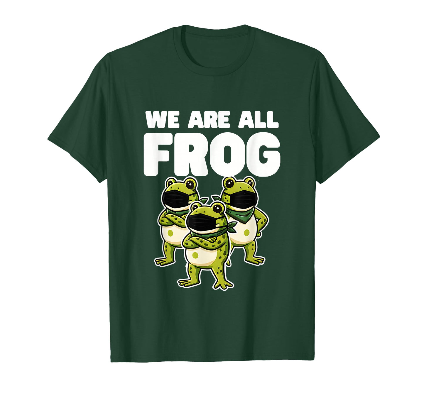 We are All Frog Frogs Together Strong Retro Portland T-Shirt
