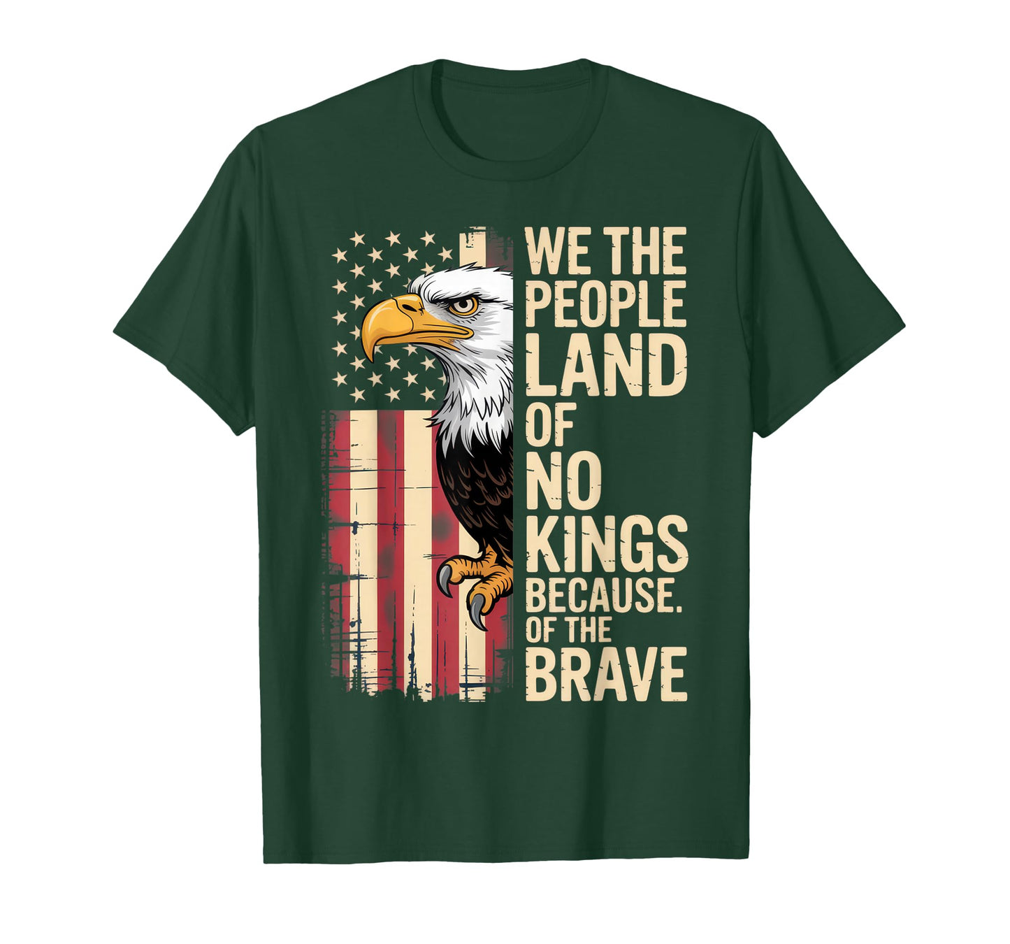 We The People Land of No Kings Proud Patriotic Spirit T-Shirt