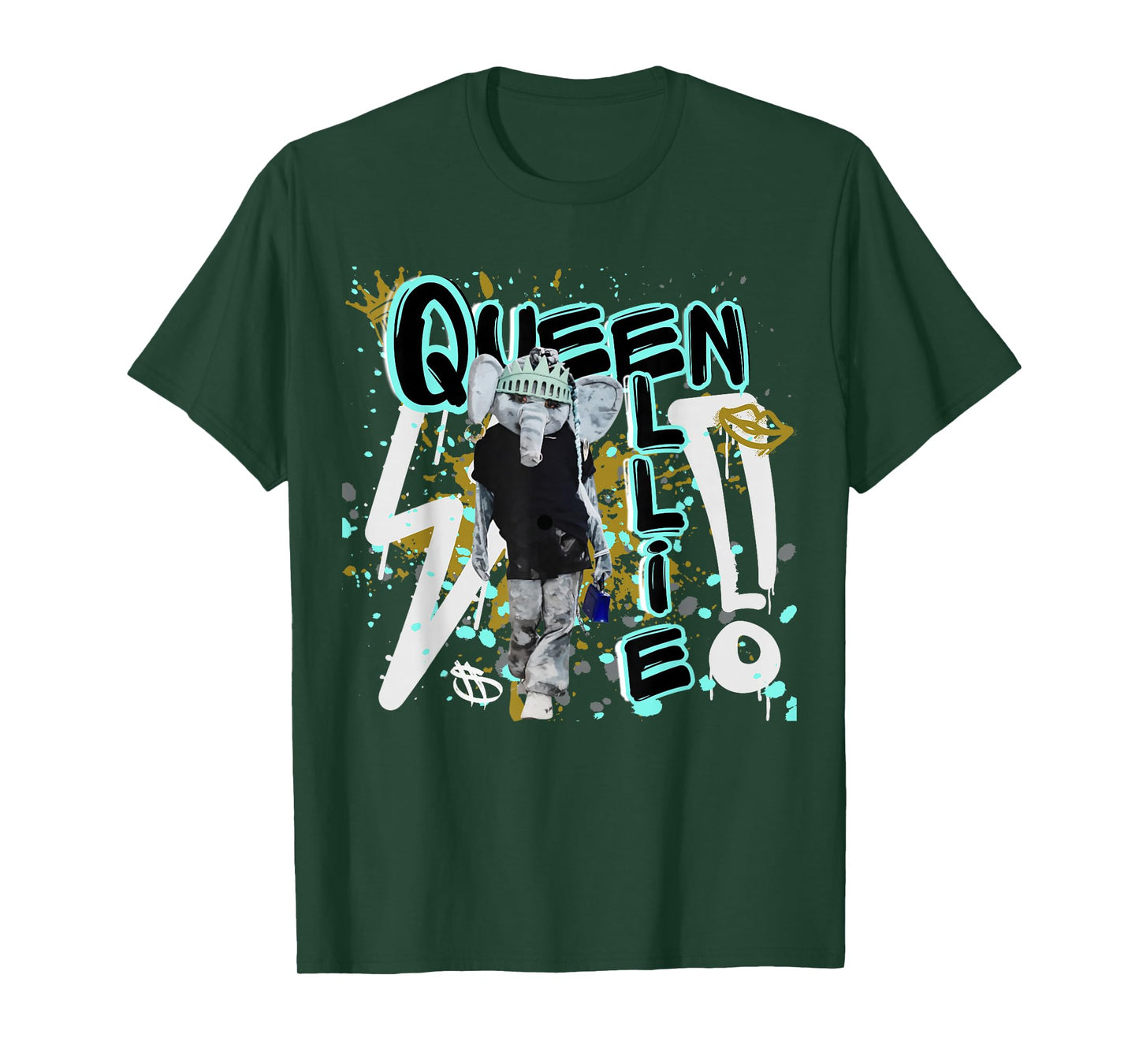 Big Ellie Liberty NY Mascot Graffiti T-Shirt