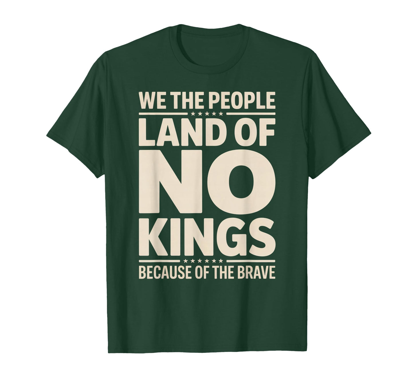 America Vintage No Kings Day Because of The Brave T-Shirt