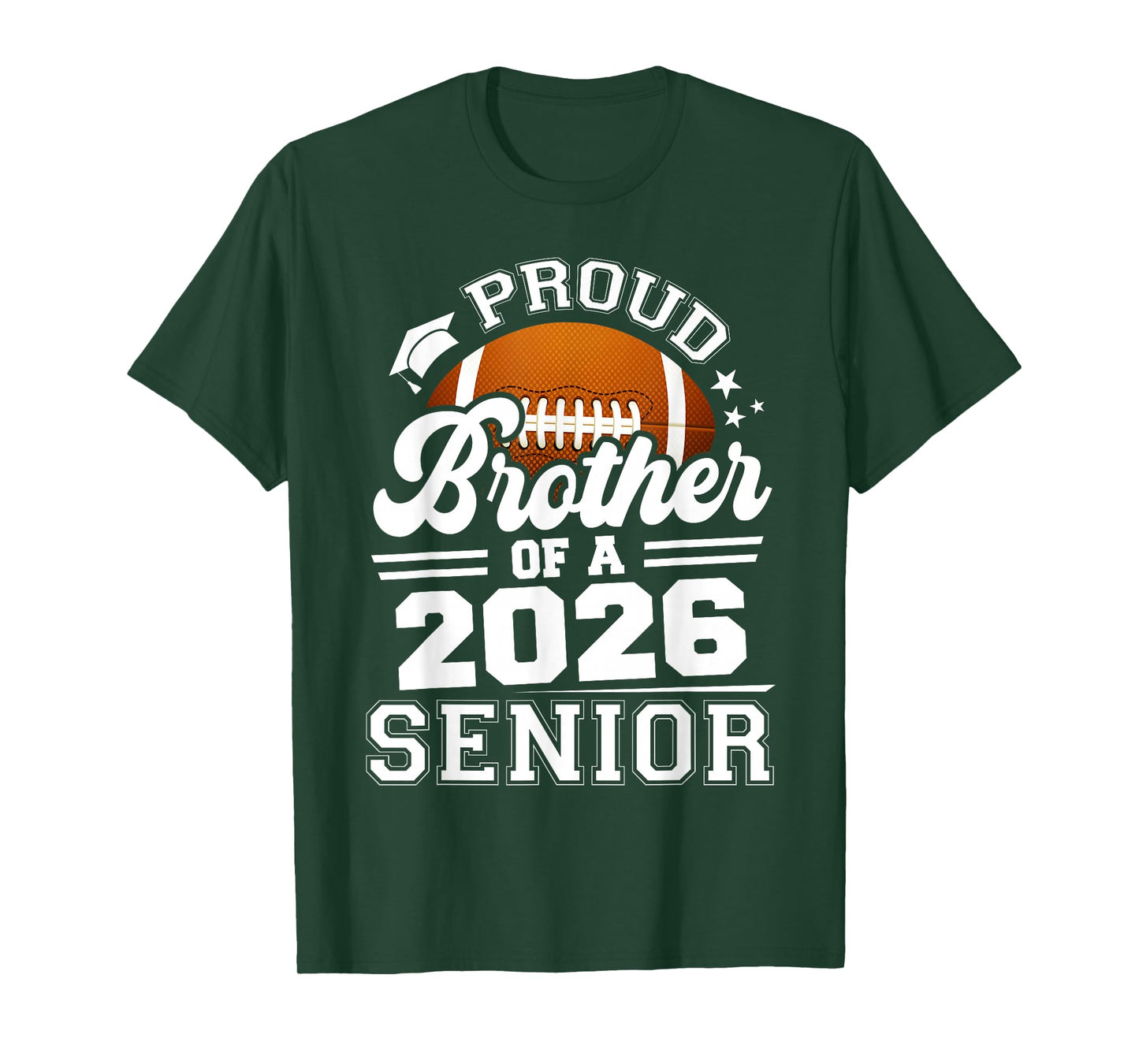 Proud Brother of A Football Senior 2026 Graduation T-Shirt
