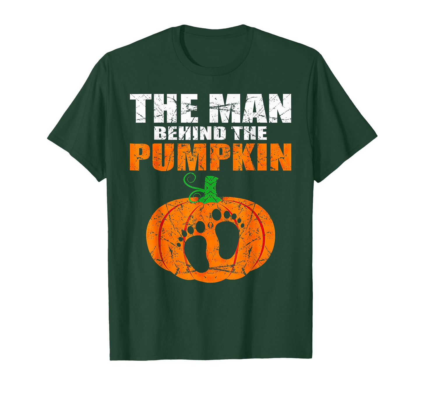 Pregnant Halloween The Man Behind The Pumpkin T-Shirt