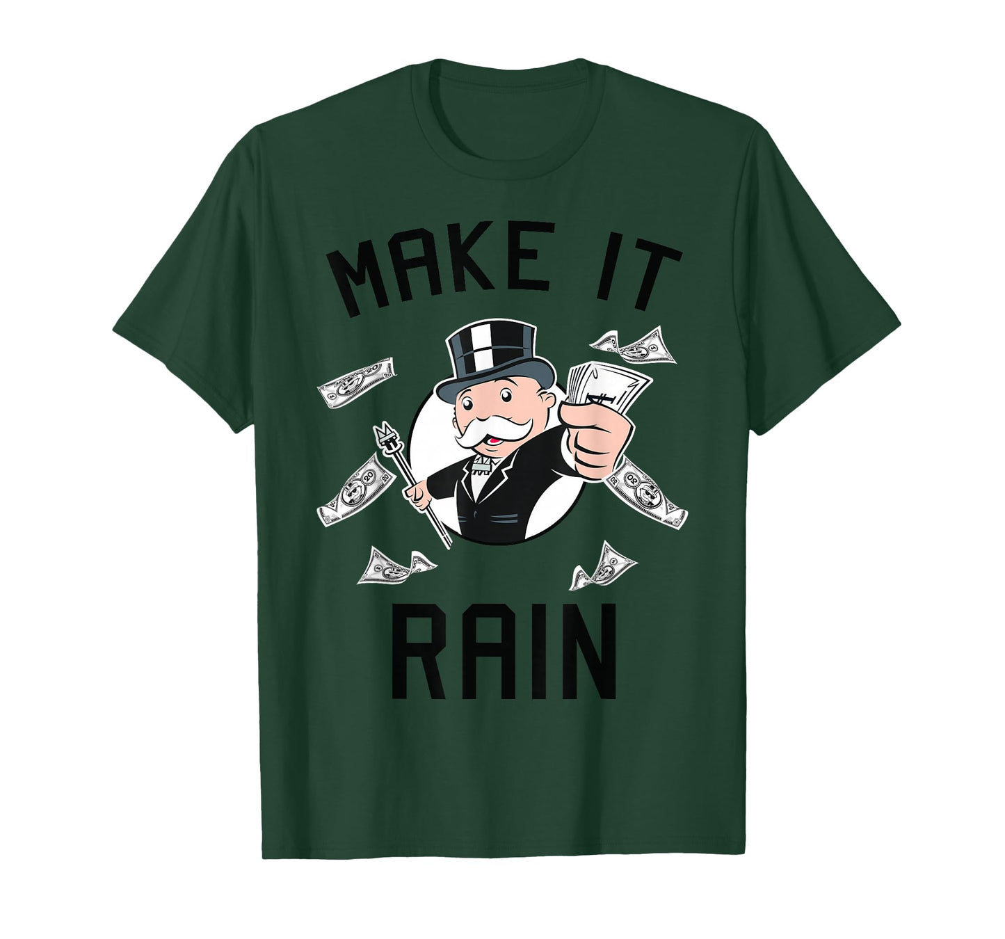 Monopoly Man Make It Rain Vintage Logo T-Shirt