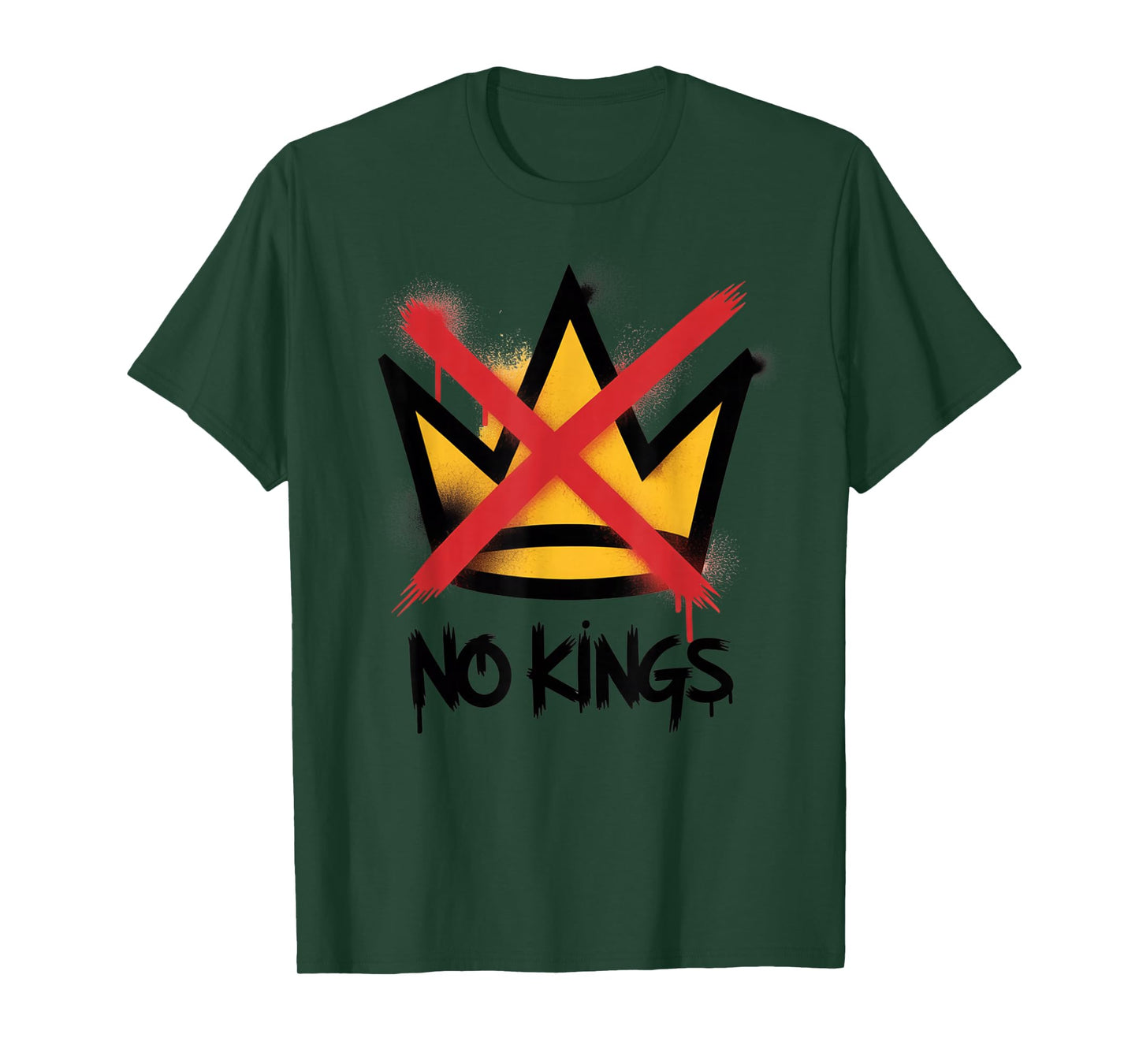 No Kings Frog Portland Frog Protest Vintage for Men Women T-Shirt