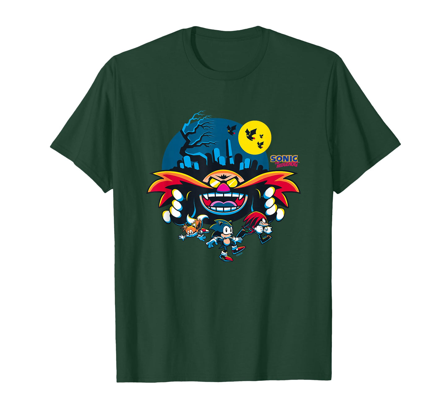 Sonic The Hedgehog Halloween Friends Haunted By Eggman T-Shirt