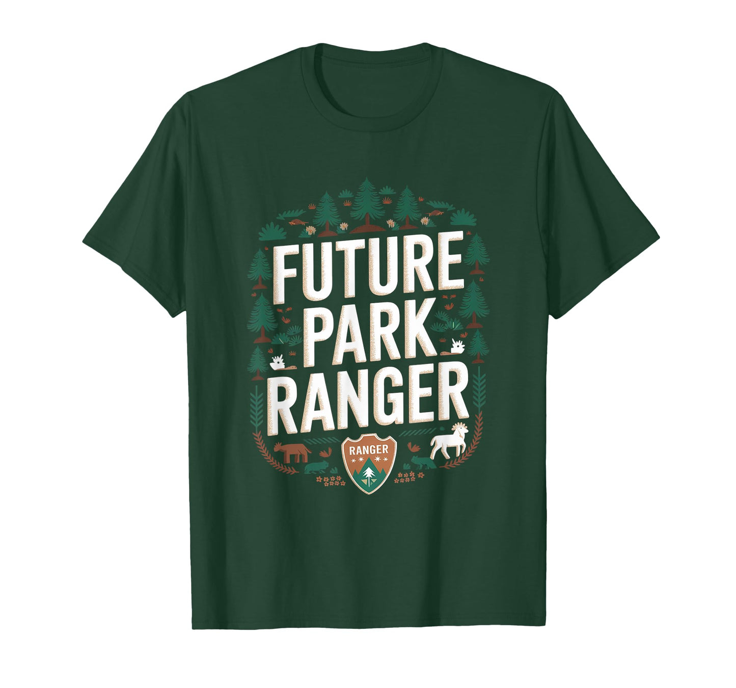 Future Park Ranger Toddler Kids School Women Men T-Shirt