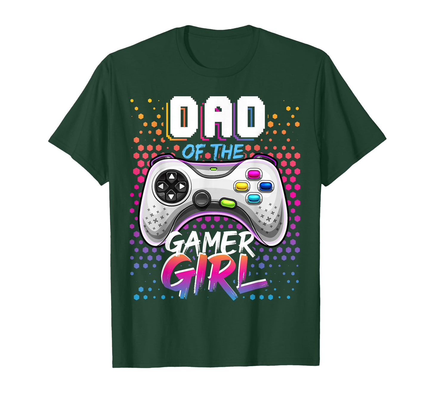 Dad of the Gamer Girl Matching Video Game Birthday Gift T-Shirt