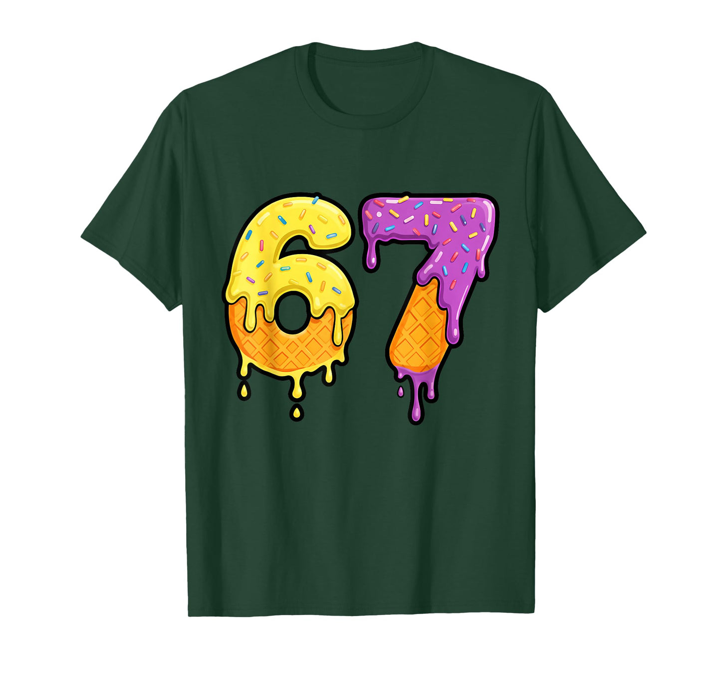 Mason 67 Ice Cream Drip Meme Six Seven Funny T-Shirt