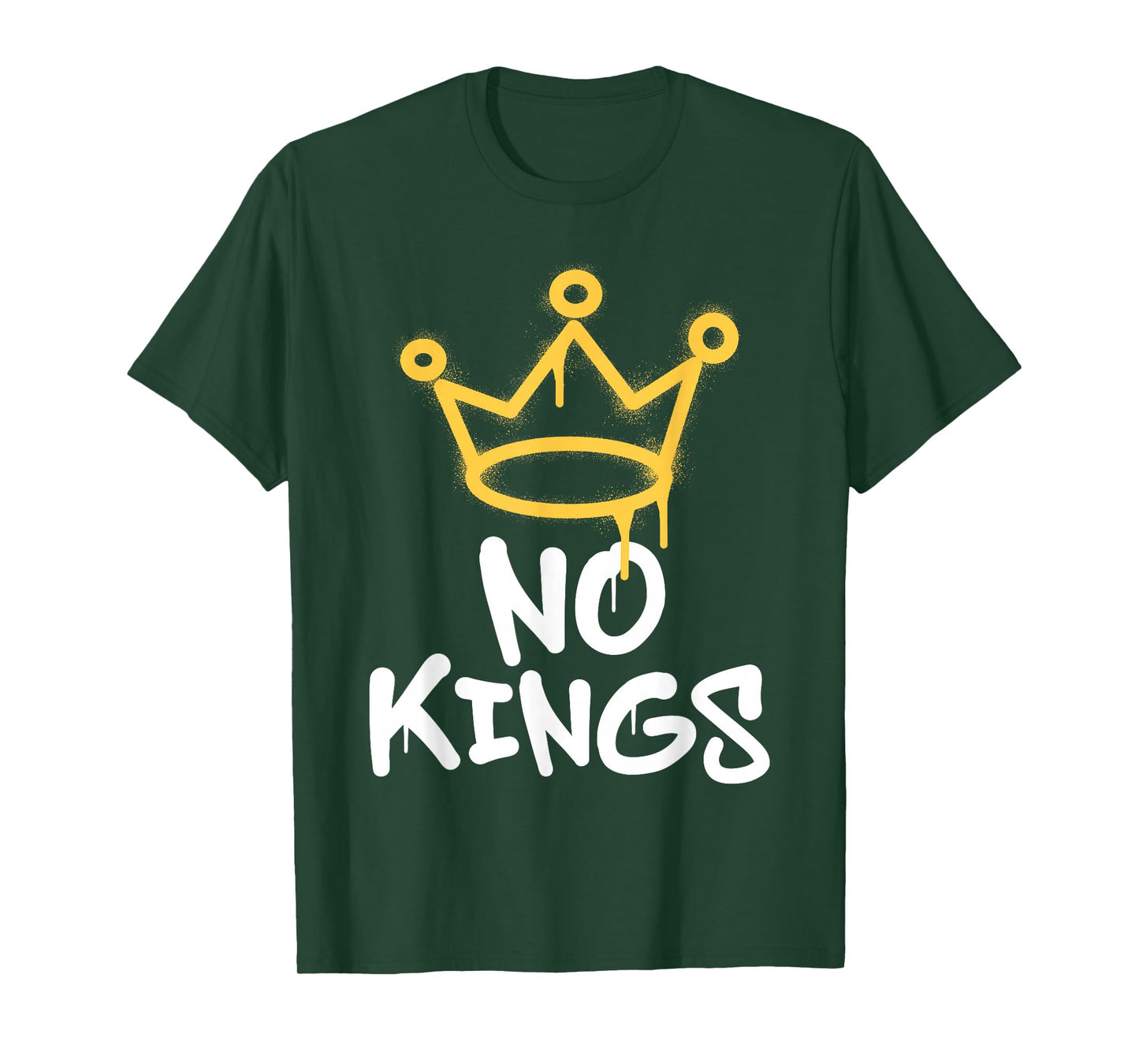 No Kings Day 2025 Protest Sign Grunge Nope Men Women Kids T-Shirt