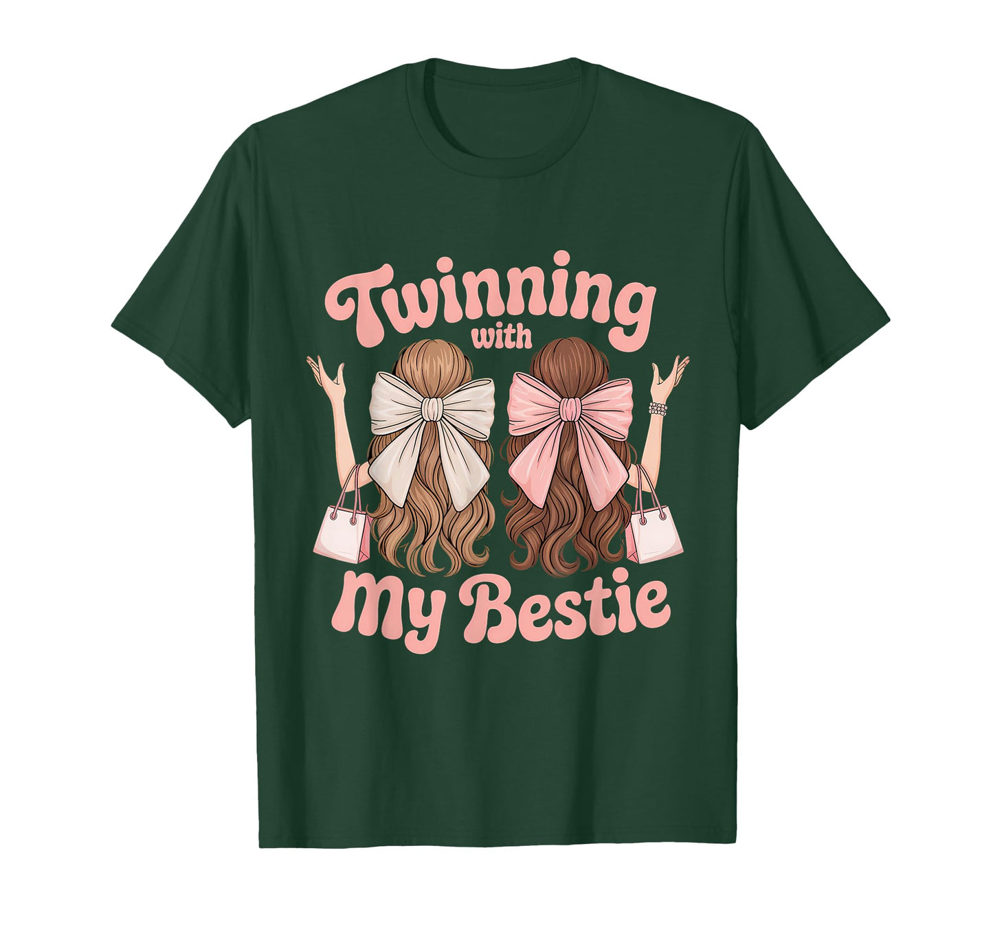 Twinning With My Bestie Twins Friends Twin Matching T-Shirt
