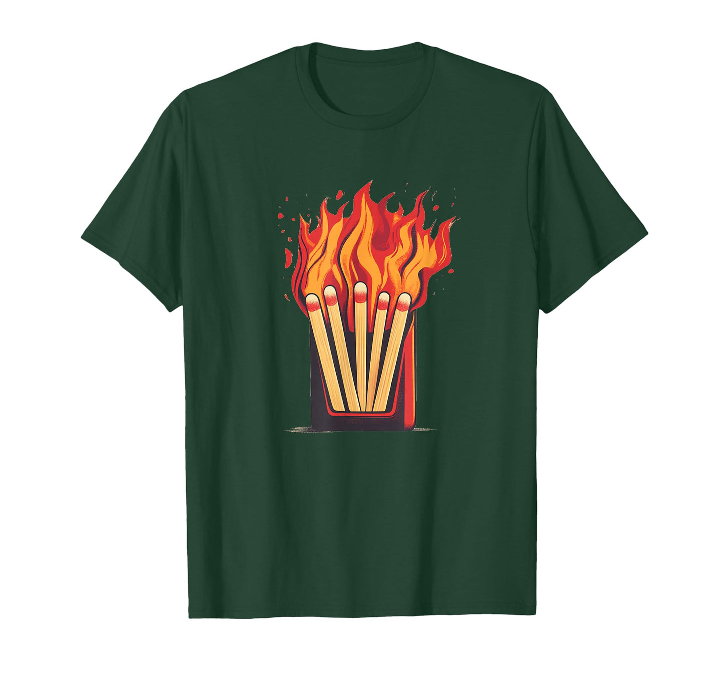 Flames and Lighter Costume for funny Matchbook Lovers T-Shirt