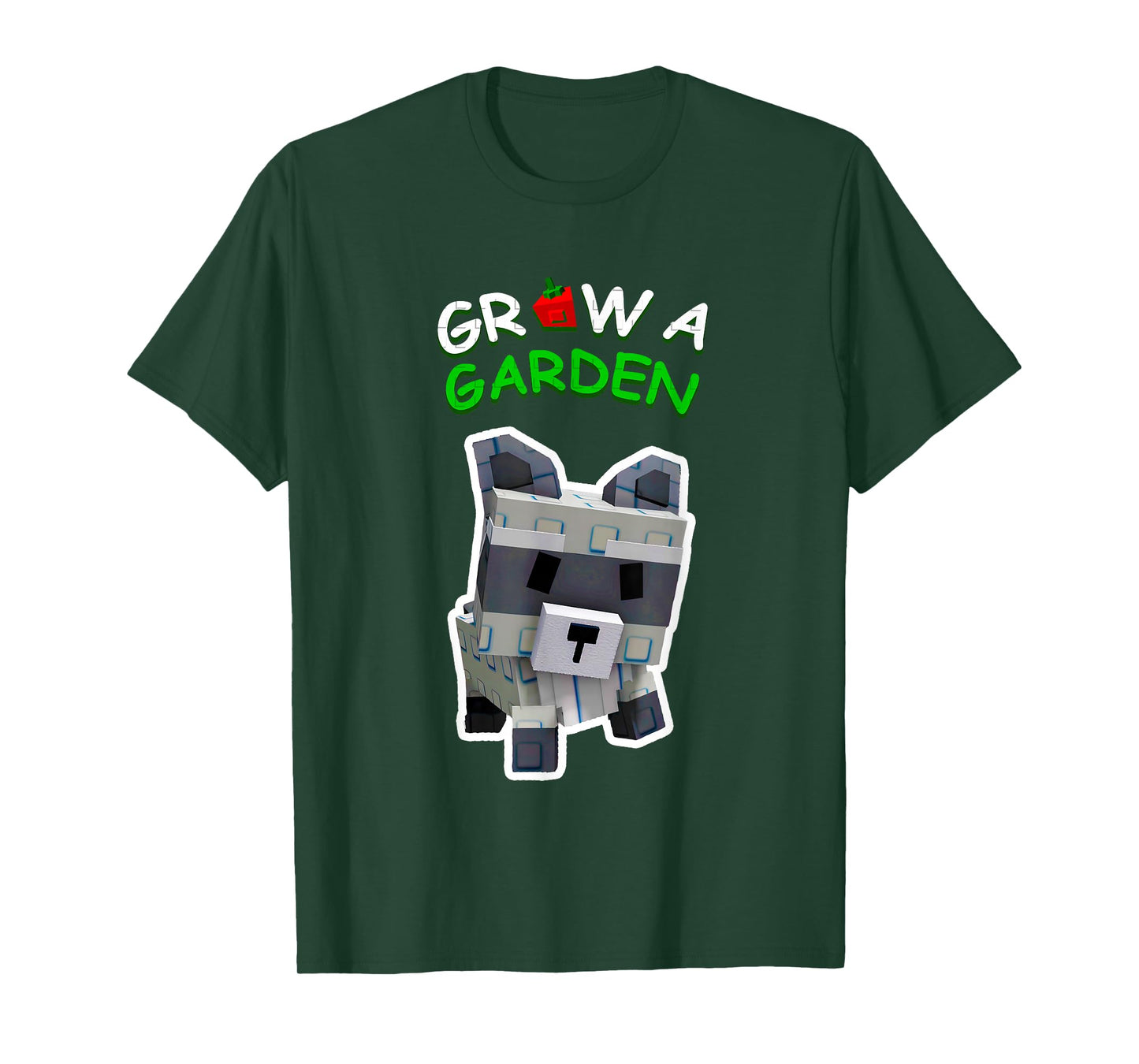Grow a Garden Raccoon Pet Animal Gamer Fan T-Shirt