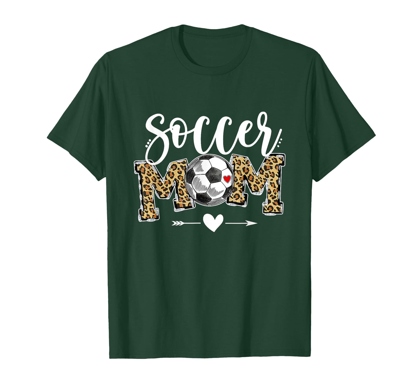 Soccer Mom Leopard Funny Soccer Mom Shirt Mother's Day T-Shirt