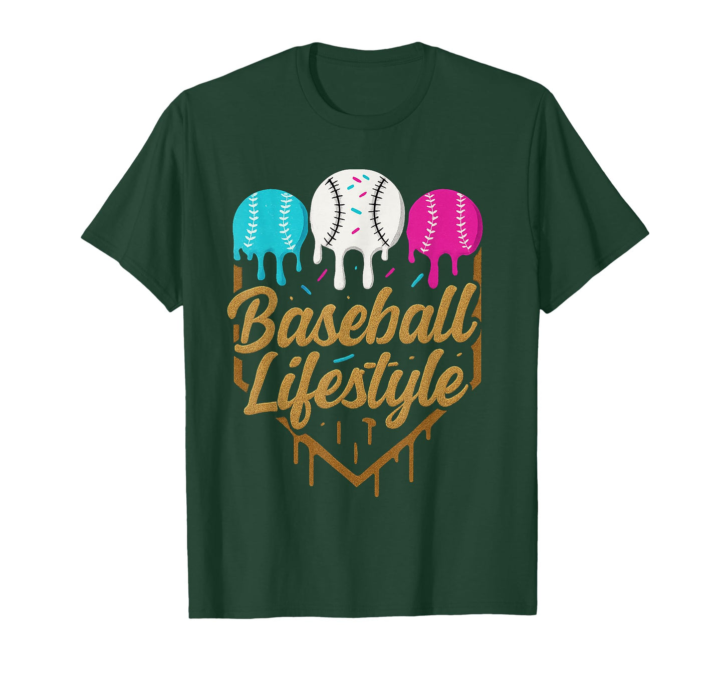 Baseball Lifestyle 101 Apparel Youth Baseball Drip Icecream T-Shirt