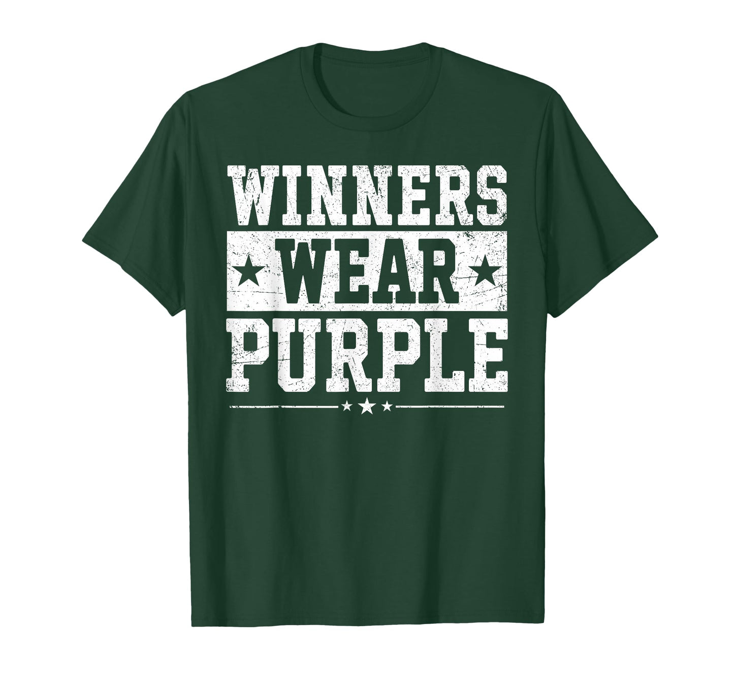 Winners Wear Purple Color War Camp Team Game Competition T-Shirt
