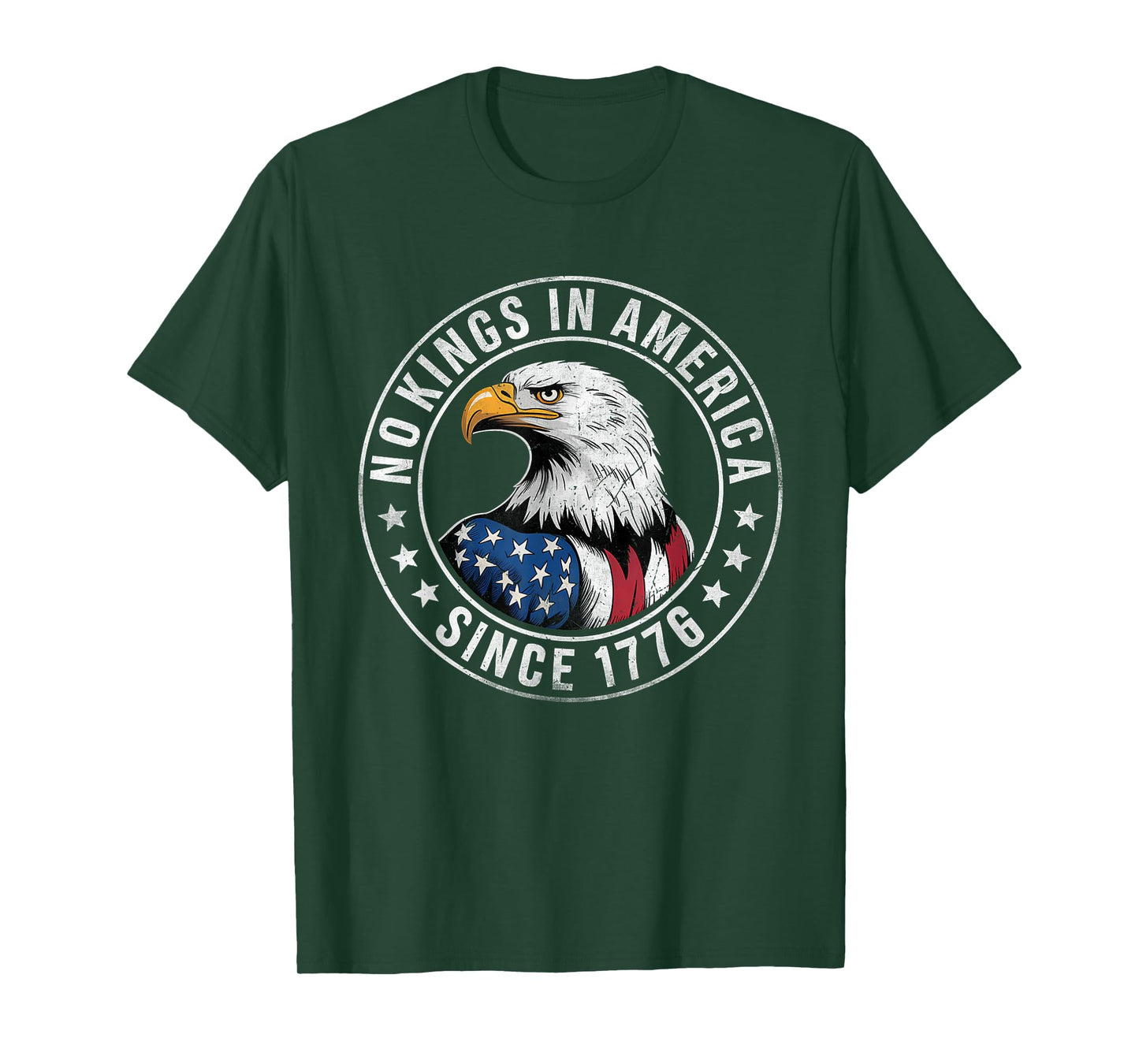 No Kings In America Patriotic Pro-Democracy Protest June 14 T-Shirt