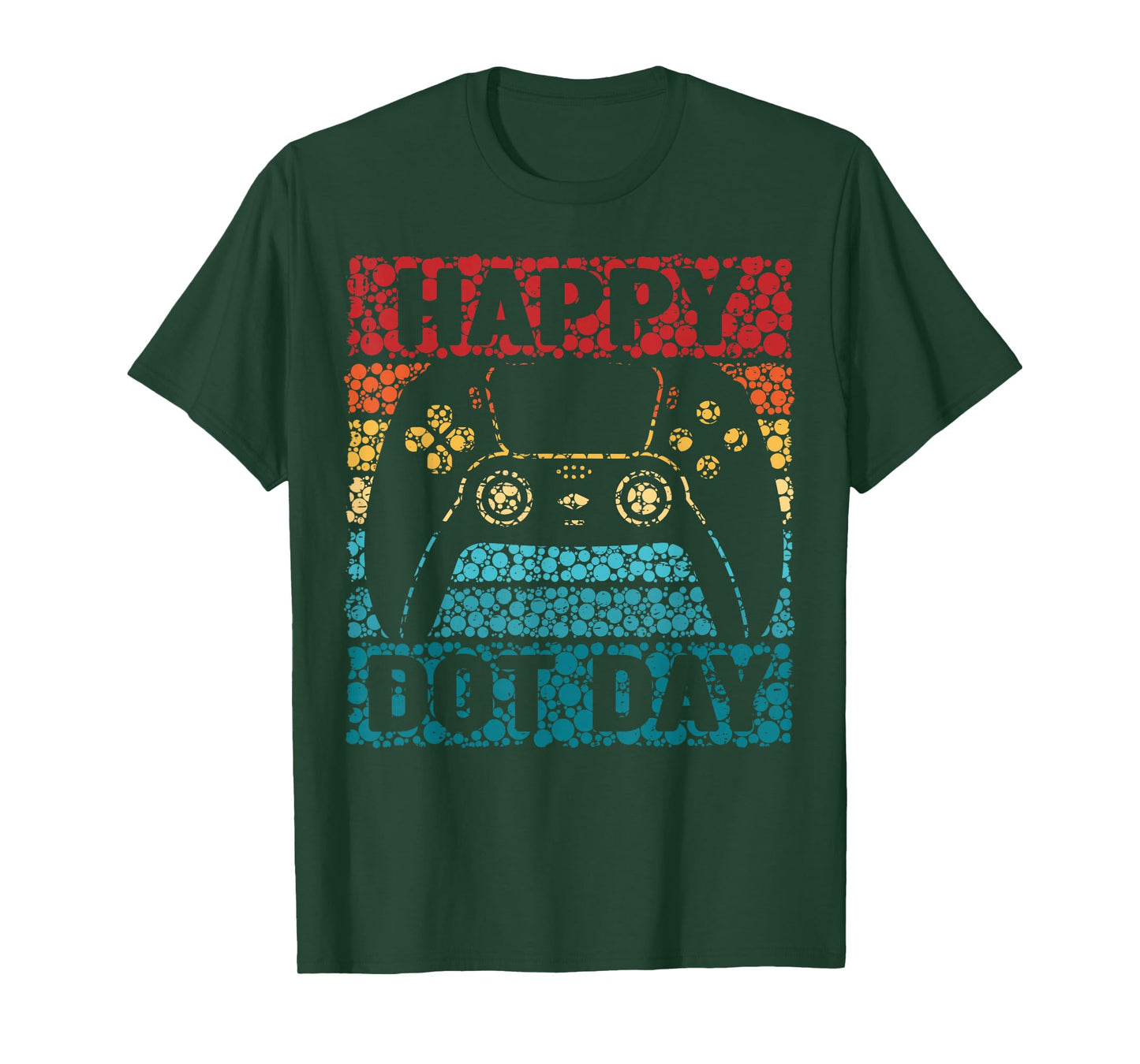 Happy Dot Day Shirts For Gamers Boys Kids Game Controller T-Shirt