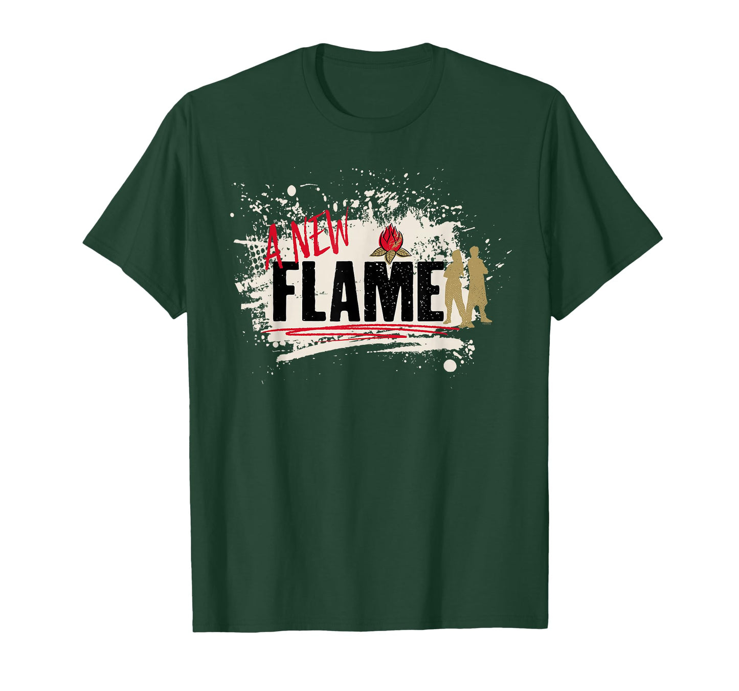 Disney Zombies 4 Nova & Victor A New Flame Silhouette T-Shirt