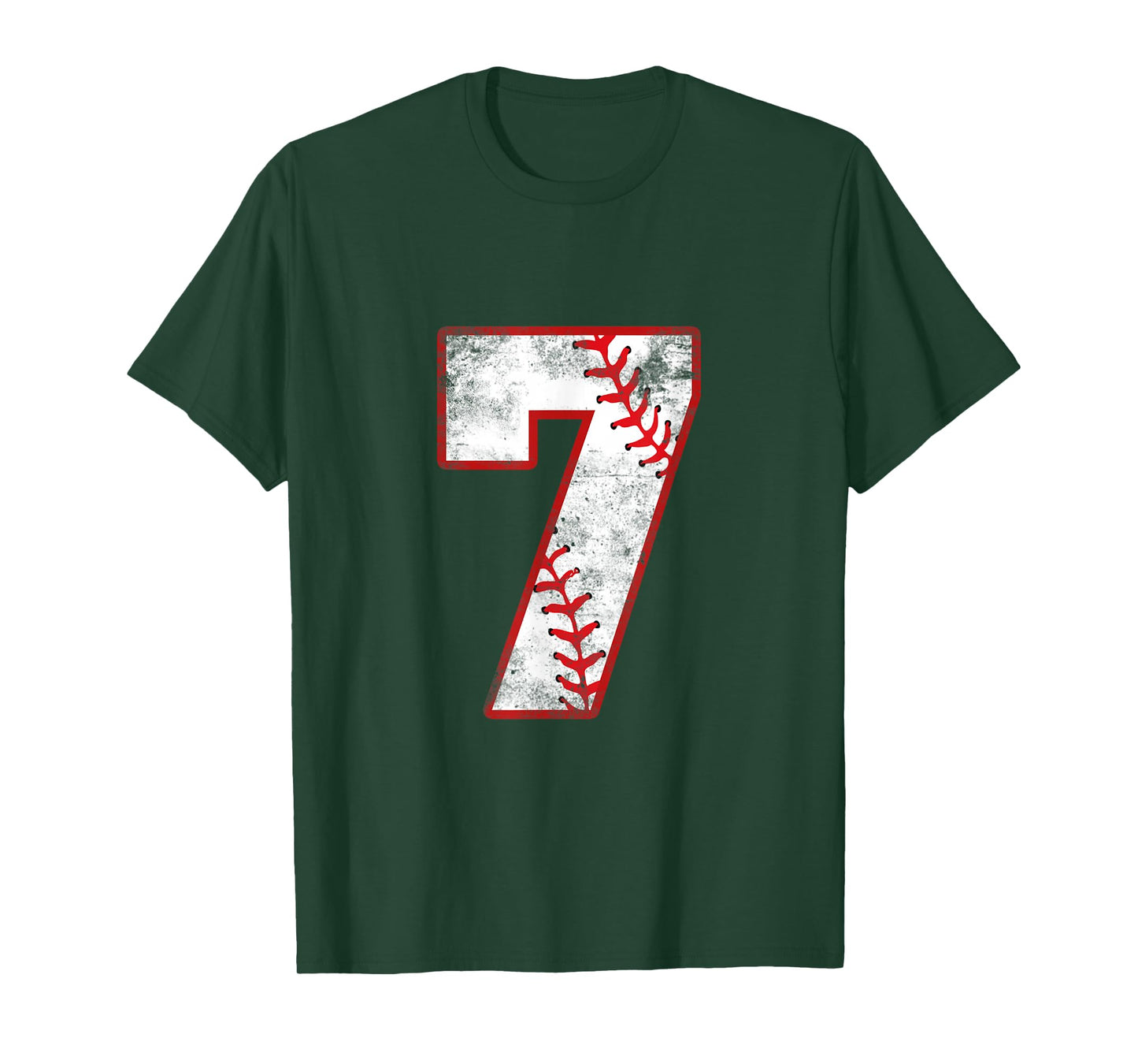Vintage Baseball 7 Jersey Number T-Shirt