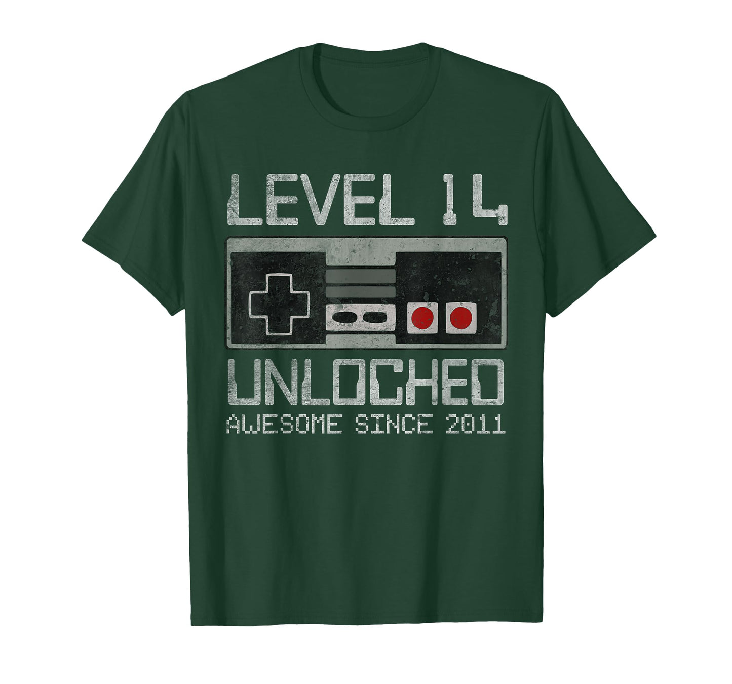 Level 14 Unlocked 14th Birthday 14 Year Old Video Gamer Boy T-Shirt